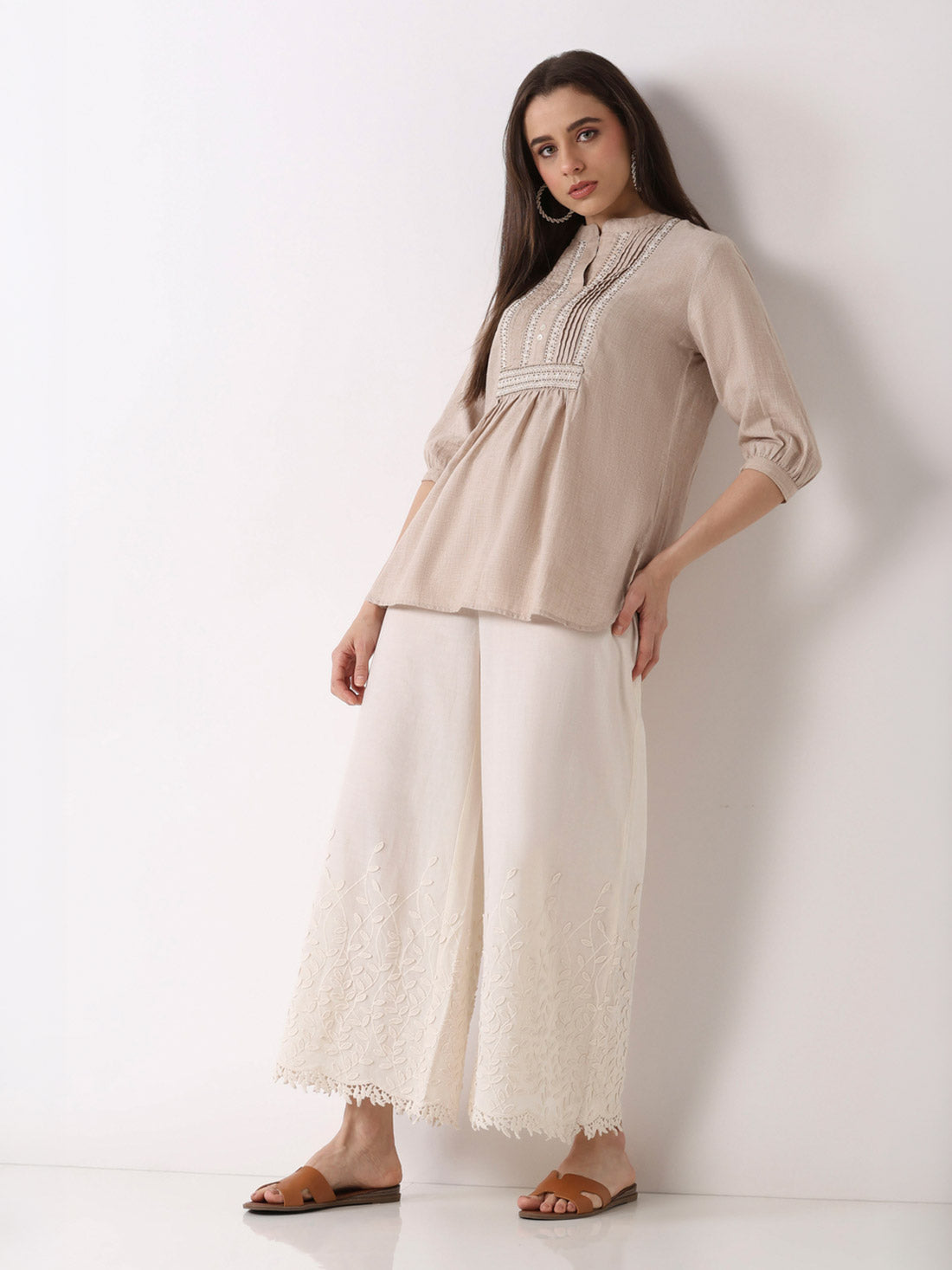 Biba Flared Palazzo Pant - Roop Darshan