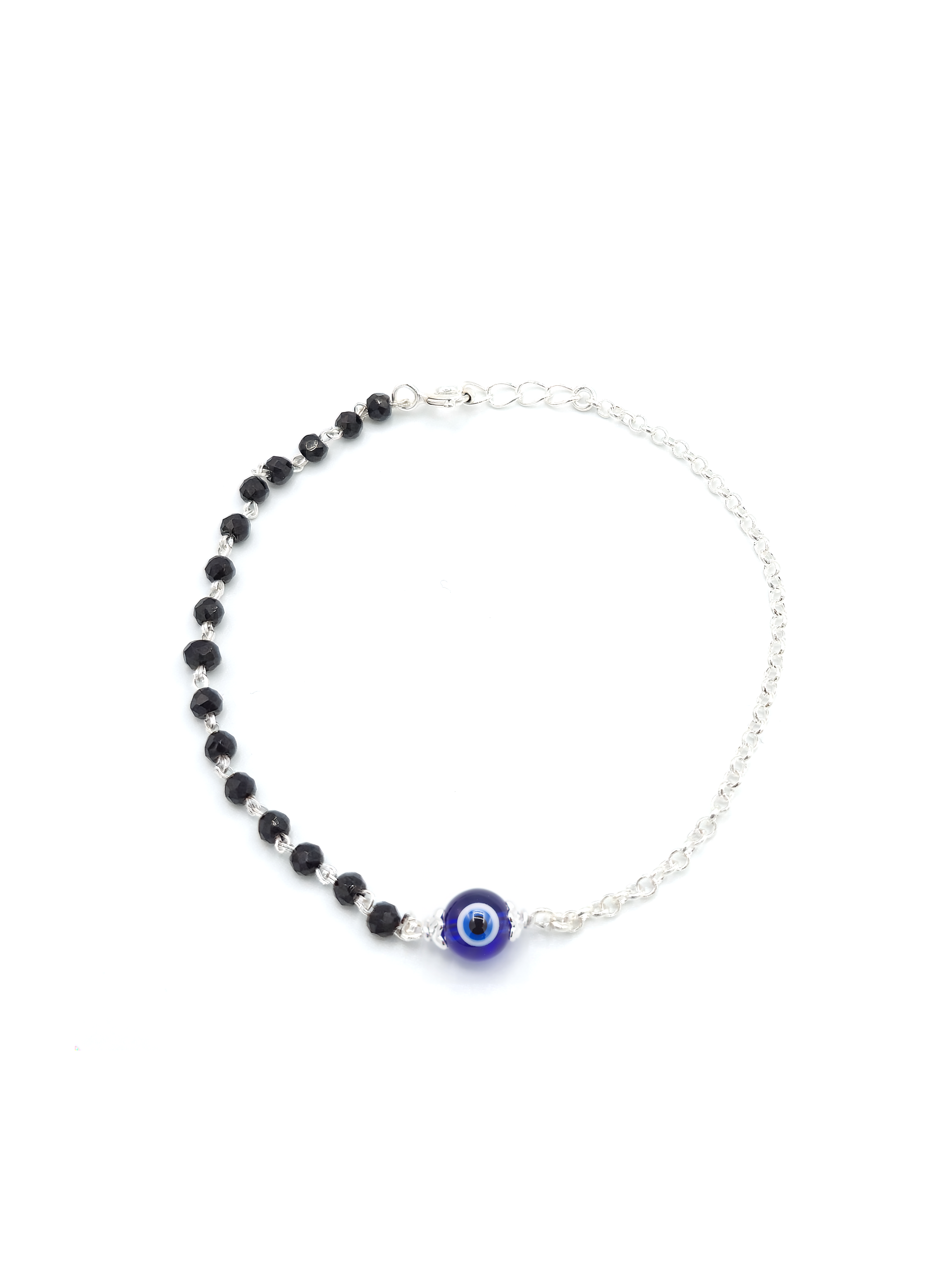 Sterling Silver Evil Eye Bracelet