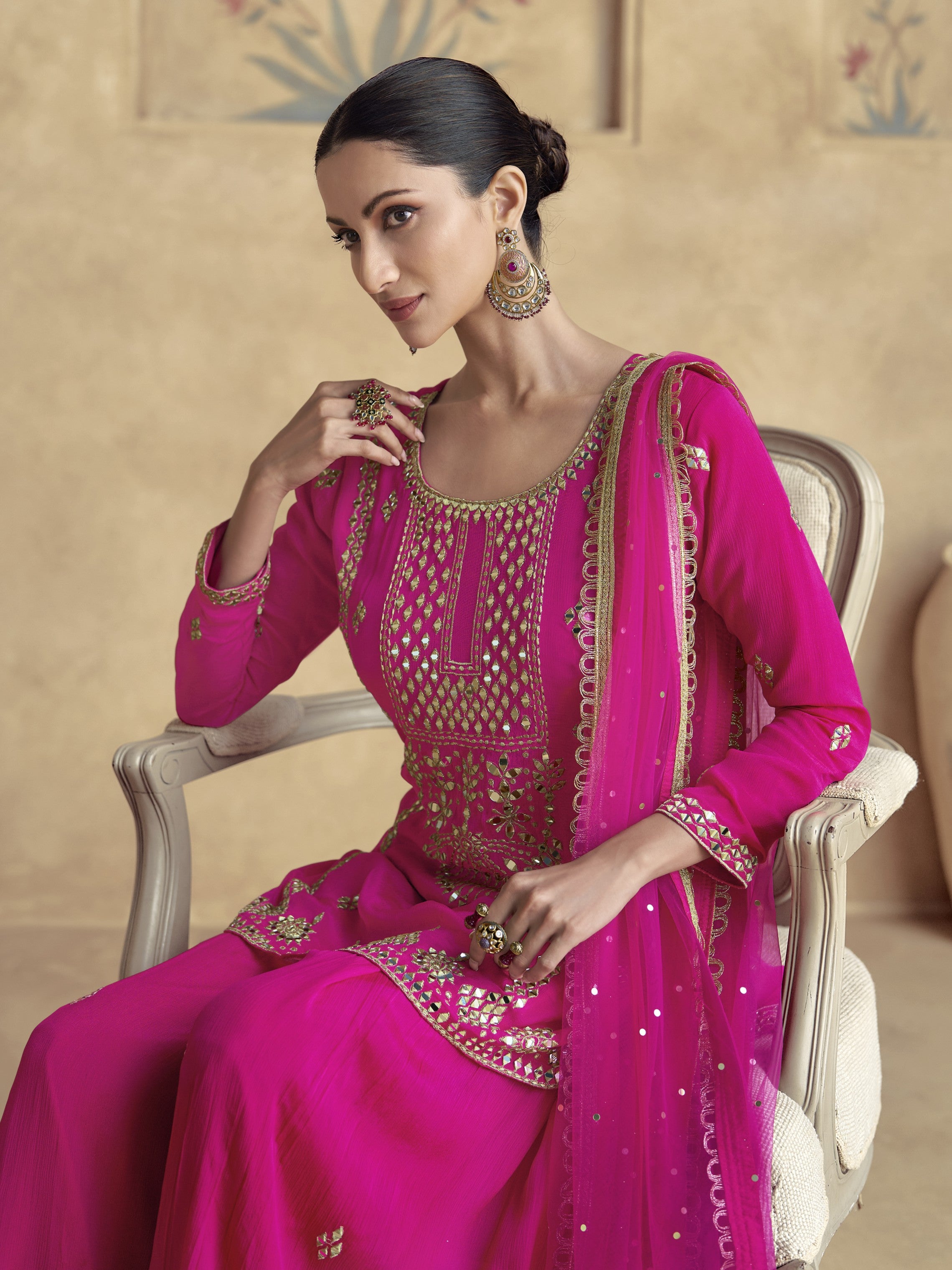 Sitara Palazzo Suit - Roop Darshan