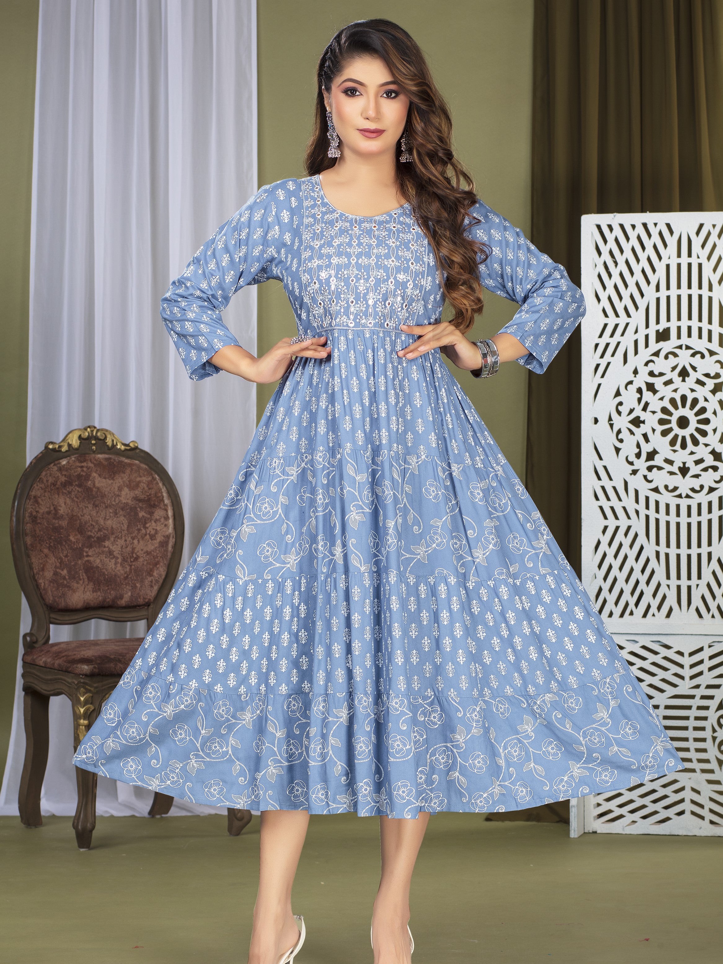 Vanshika Flair Kurti - Roop Darshan