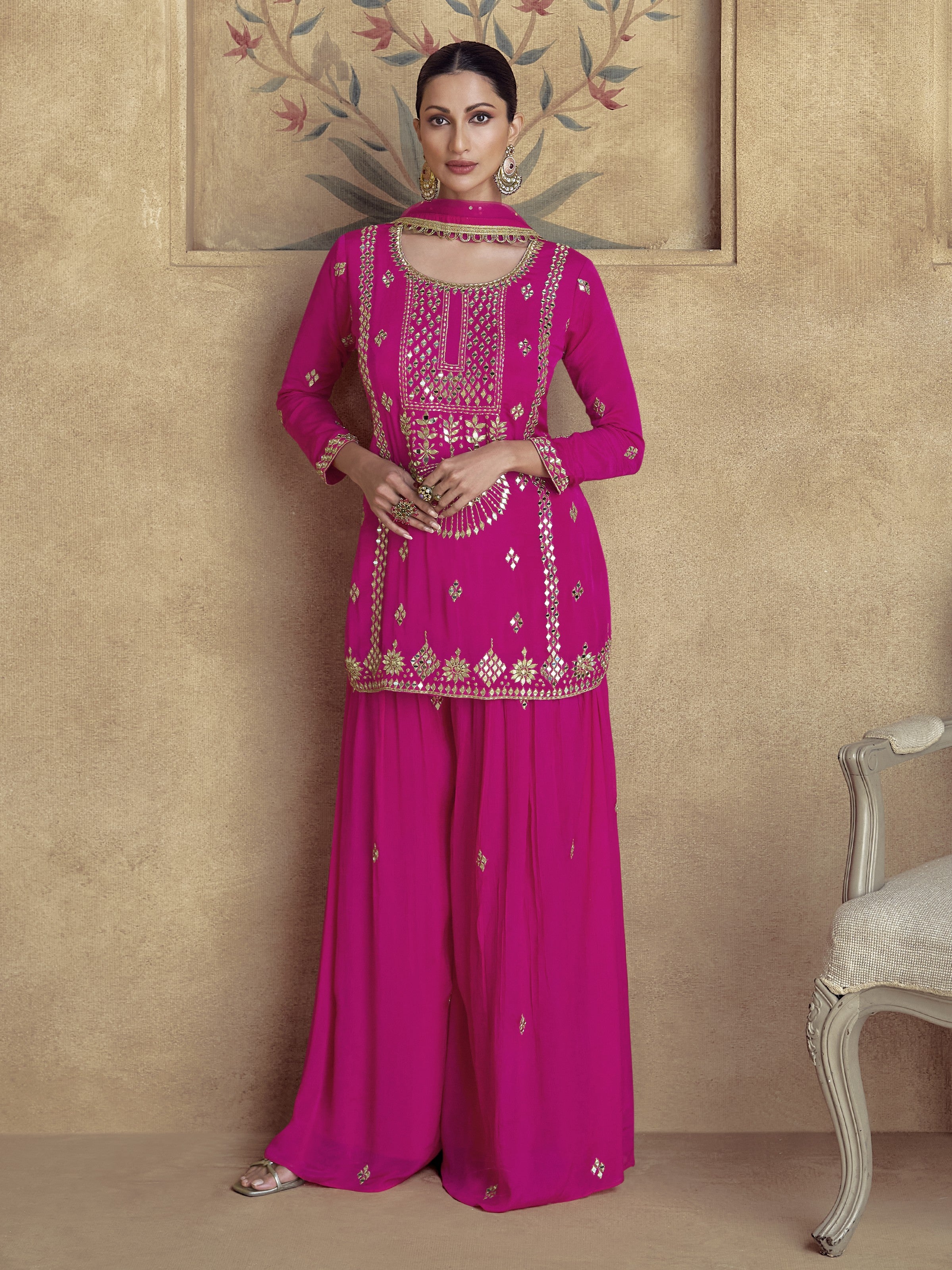 Sitara Palazzo Suit - Roop Darshan