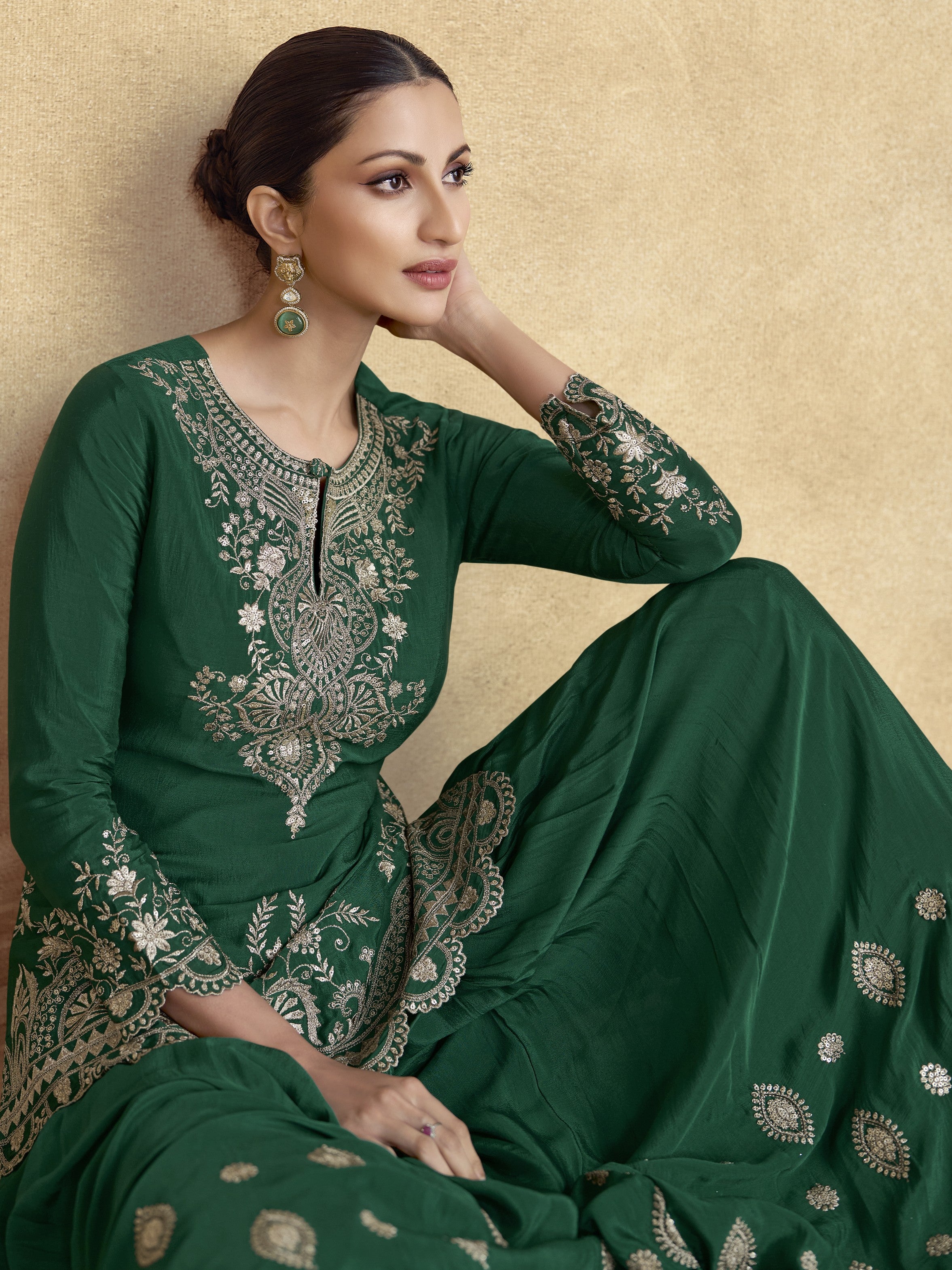 Sitara Palazzo Suit - Roop Darshan