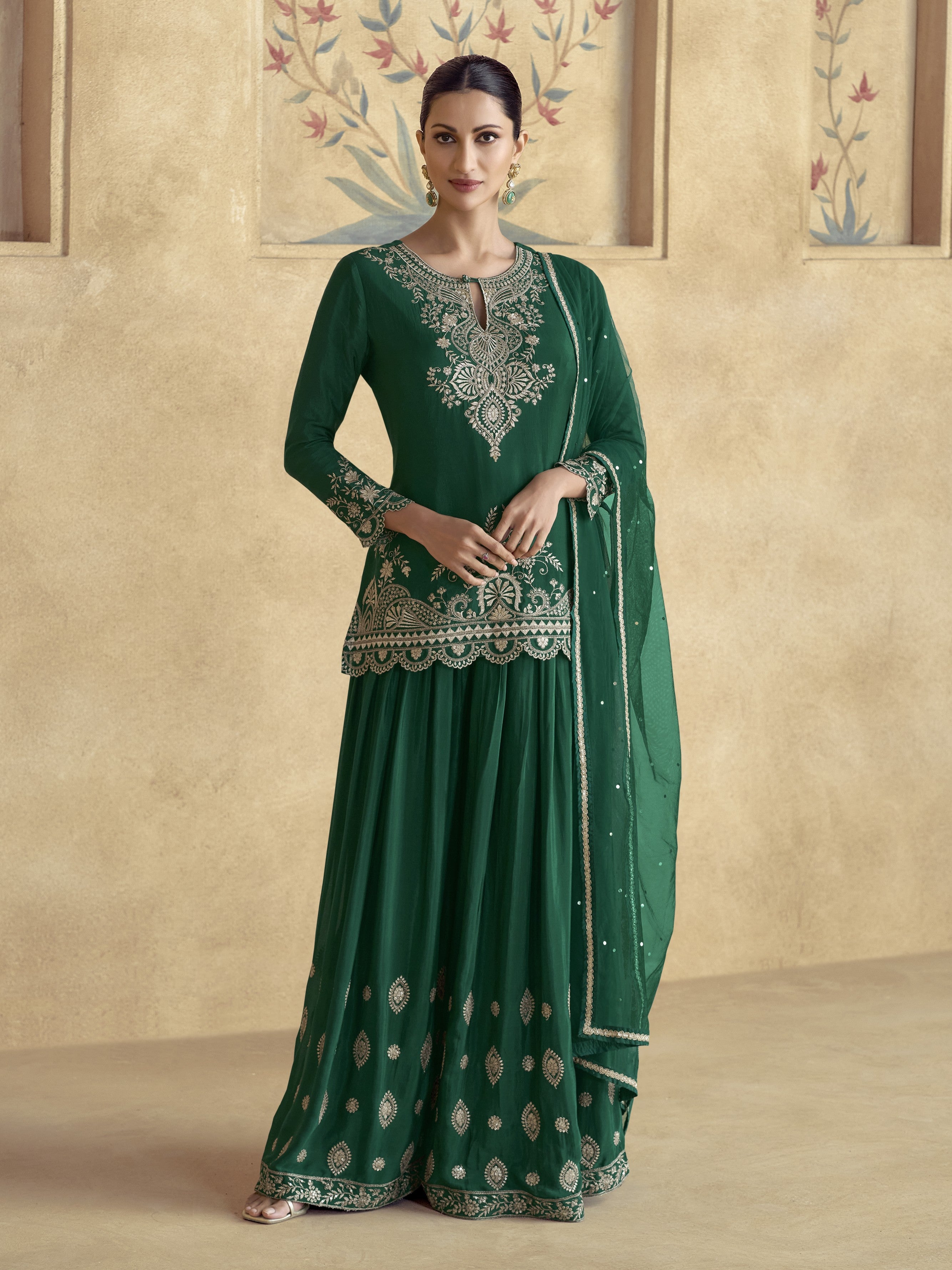 Sitara Palazzo Suit - Roop Darshan