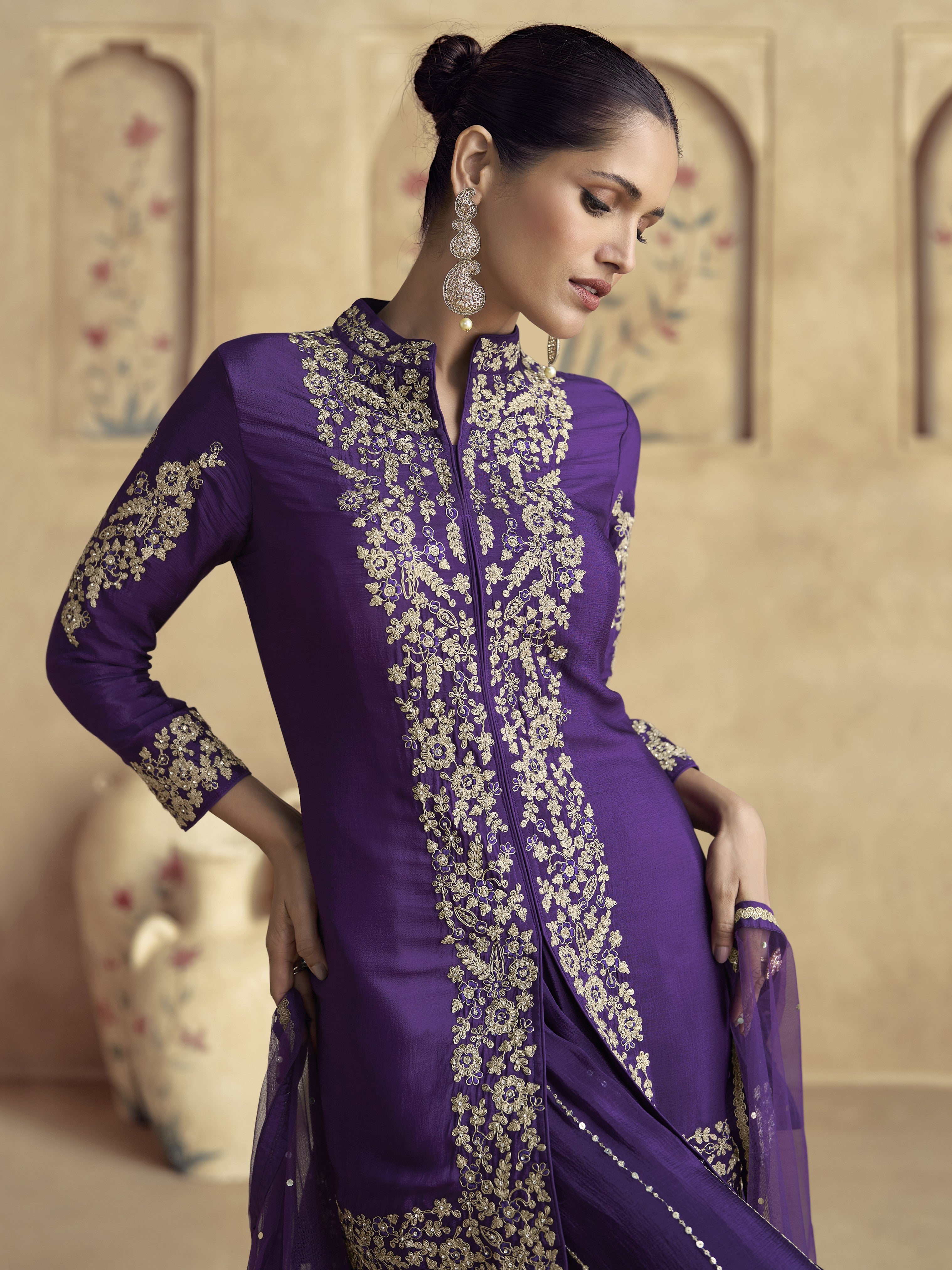 Sitara Palazzo Suit - Roop Darshan
