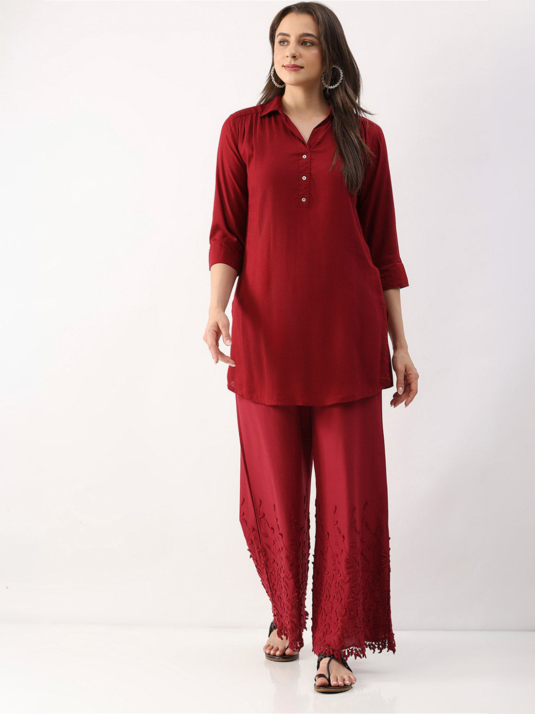 Biba Flared Palazzo Pant - Roop Darshan