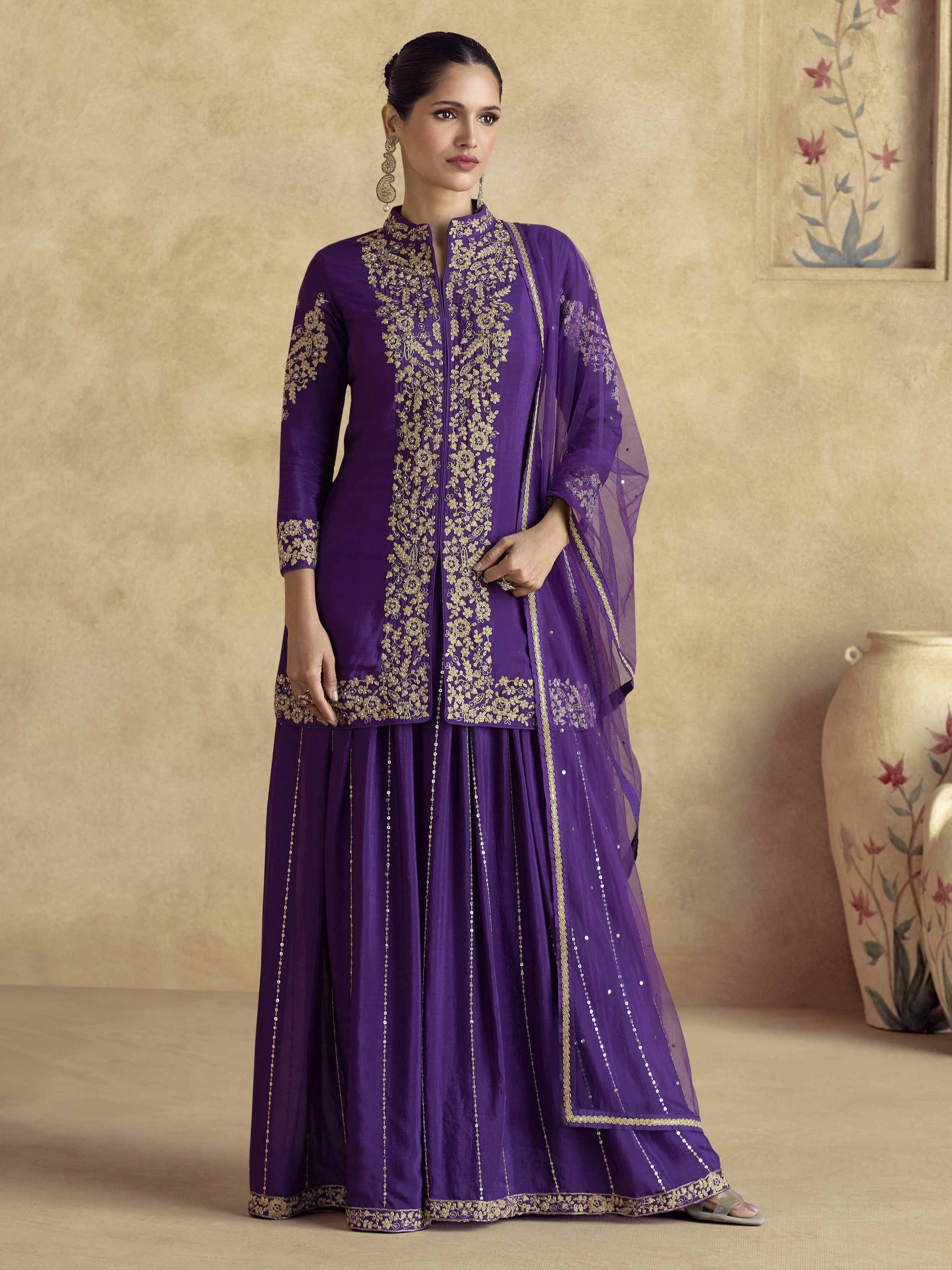Sitara Palazzo Suit - Roop Darshan
