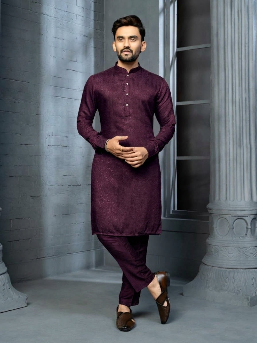 Ashwin Silk Kurta Set