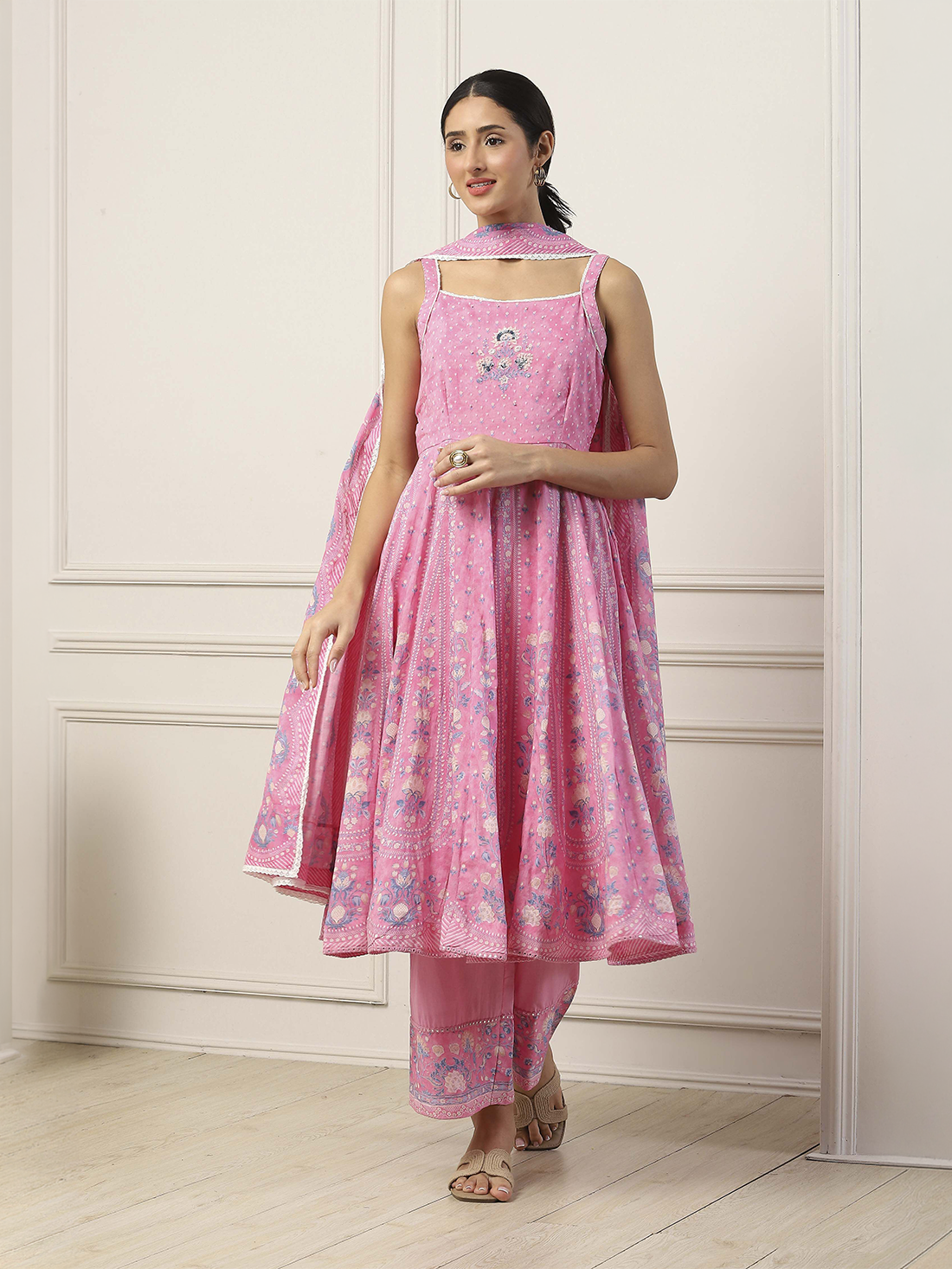 Biba Cotton Palazzo Suit - Roop Darshan