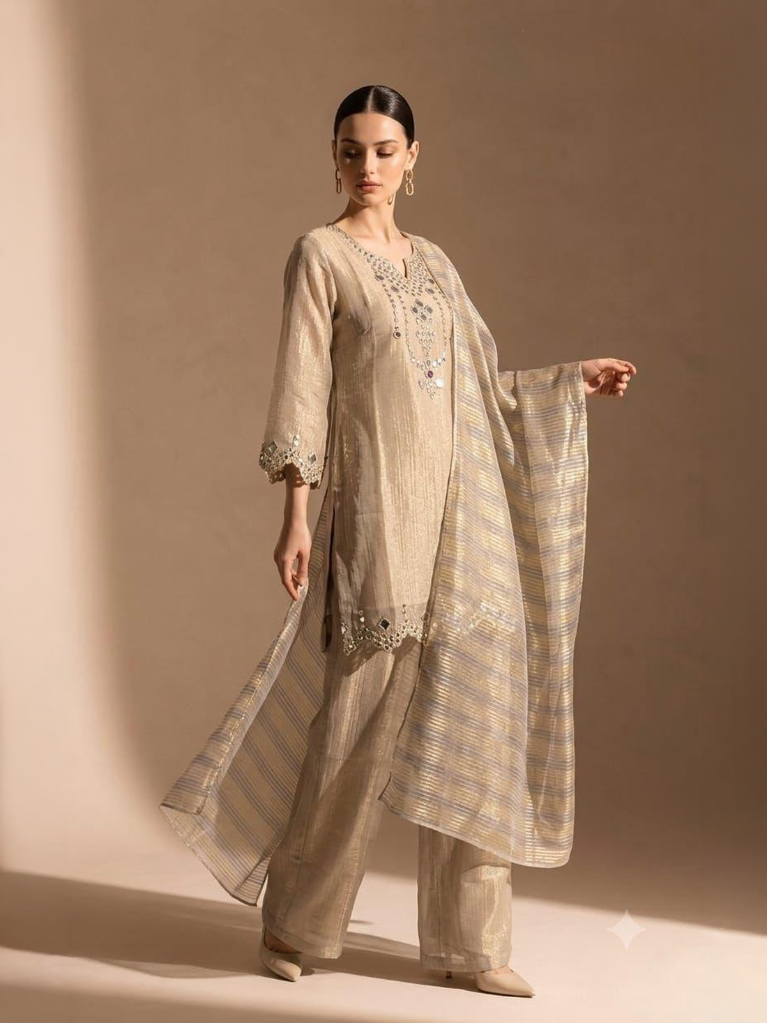 Yashvi Tissue Palazzo Suit