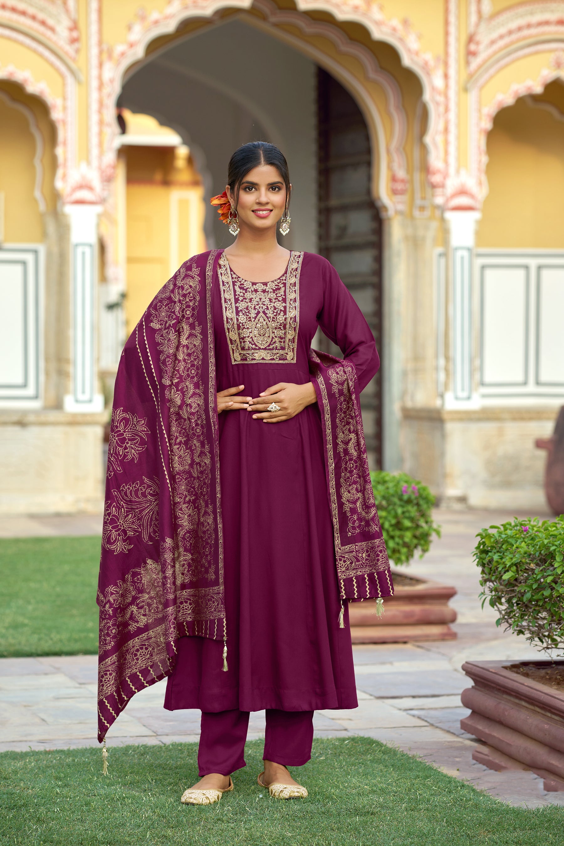 Sachi Flair Suit - Roop Darshan