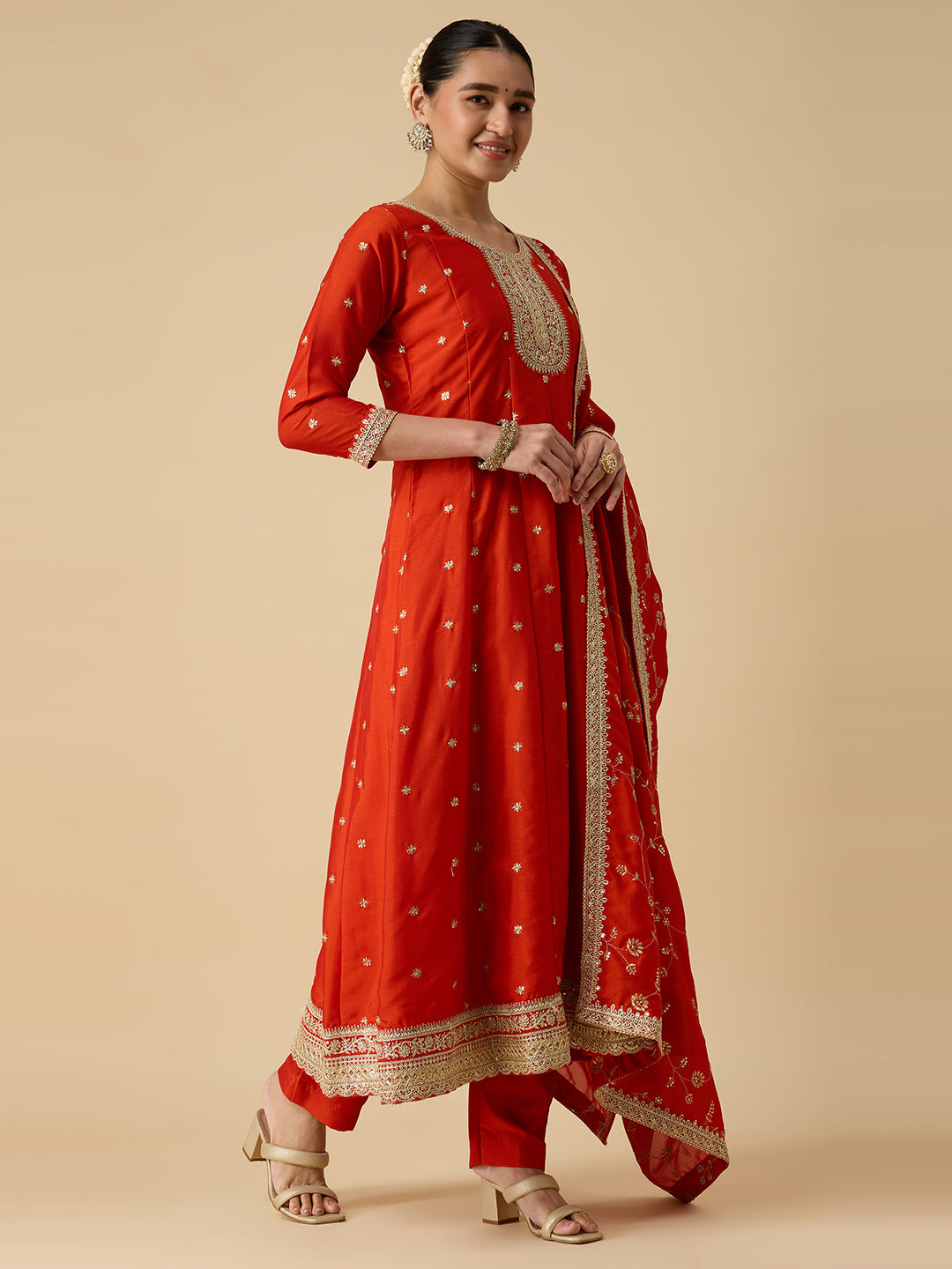 Keshvi Silk Flair Suit