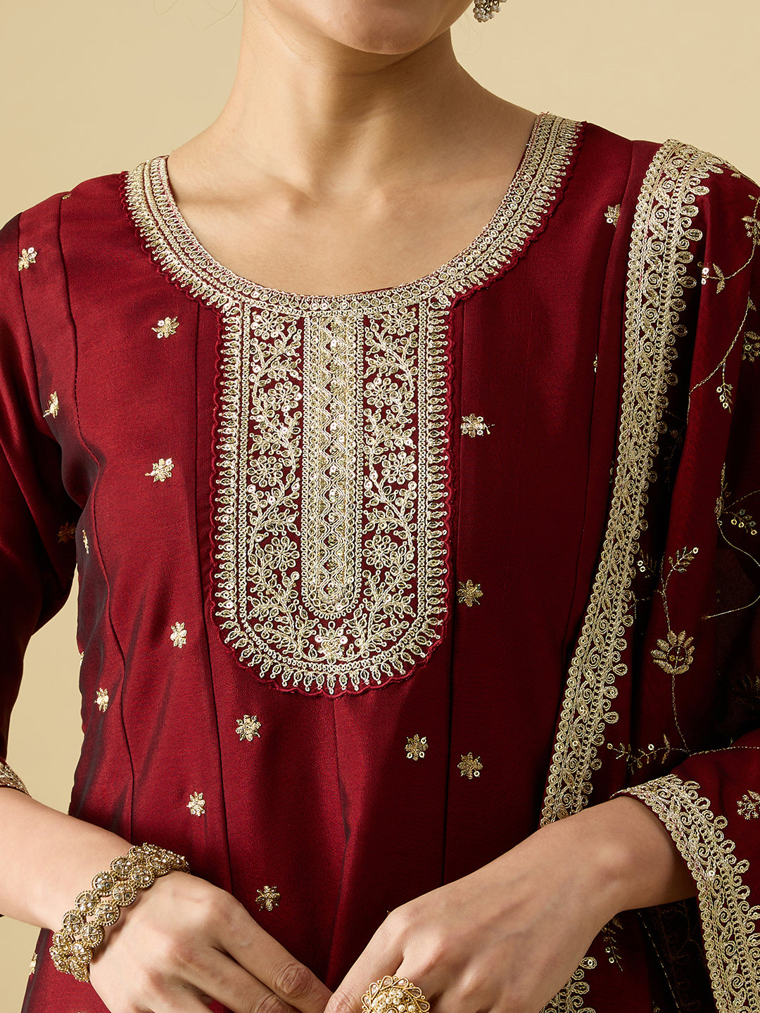 Keshvi Silk Flair Suit
