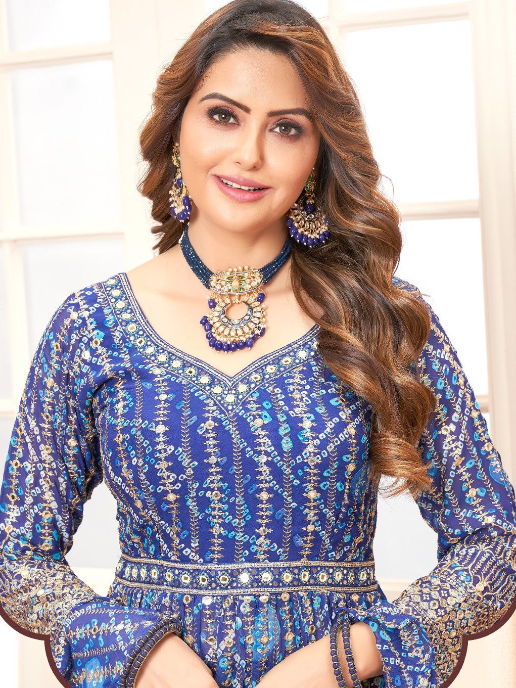 Bipasha Bandhani Palazzo Suit - Roop Darshan