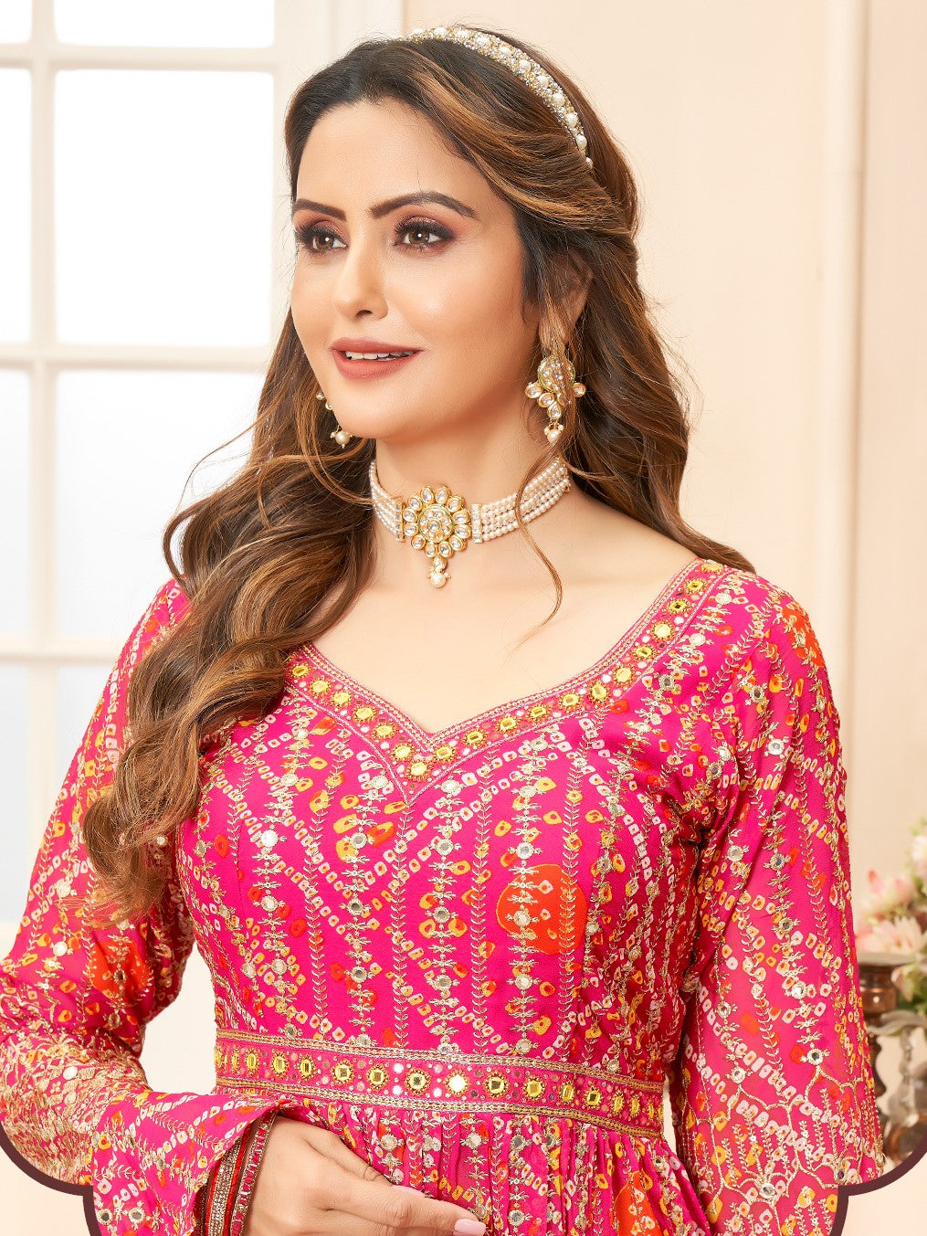 Bipasha Bandhani Palazzo Suit - Roop Darshan