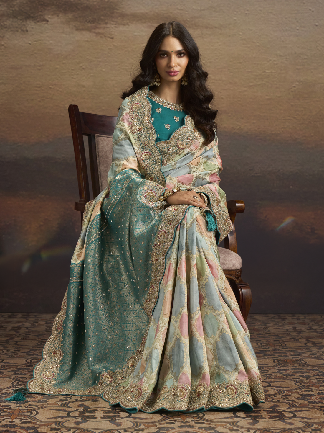 Meher Silk Embroidered Saree