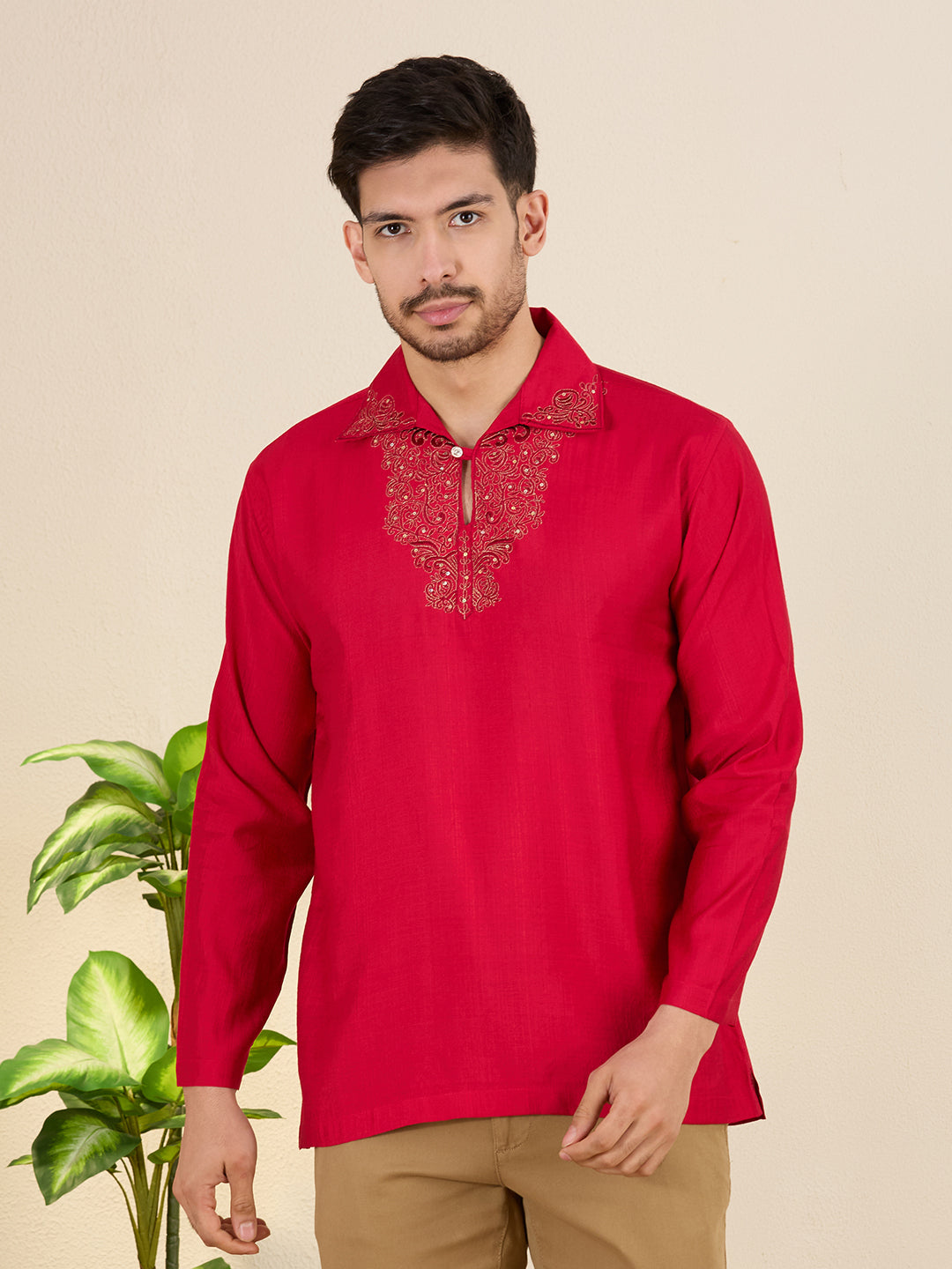 Mens Embroidered Kurta