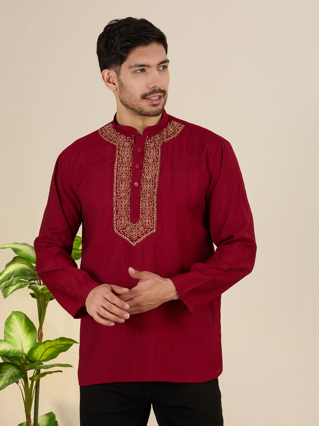 Mens Embroidered Kurta