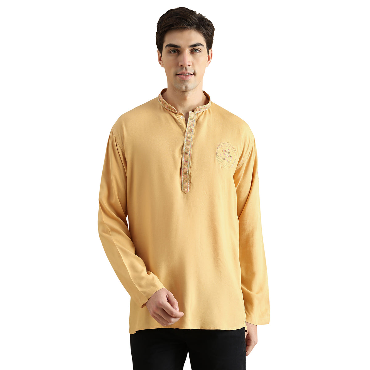 Om Silk Short Kurta