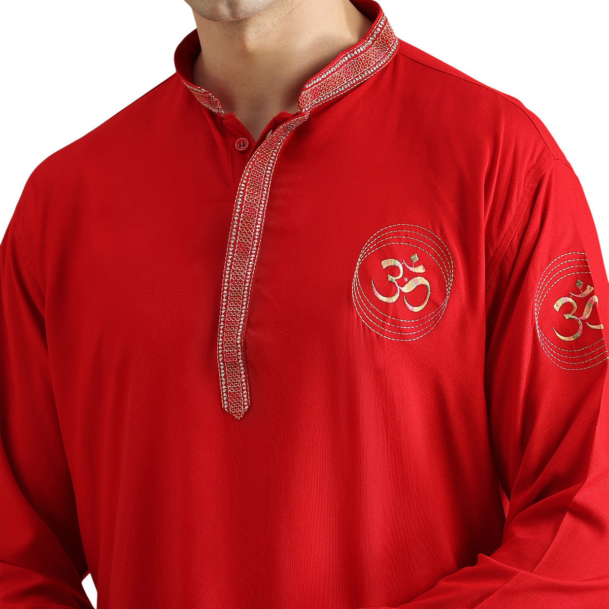 Om Silk Short Kurta