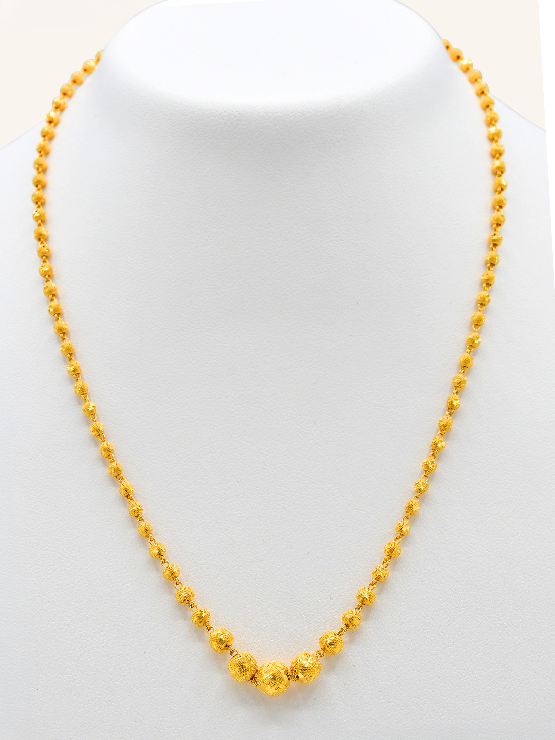 22ct Gold Ball Fancy Chain