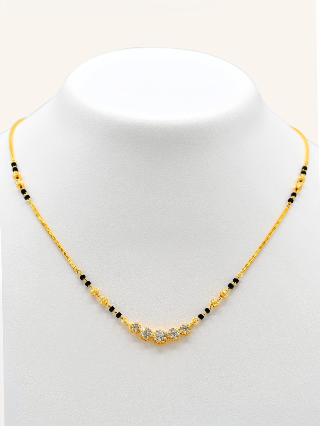 22ct Gold CZ Mangal Sutra