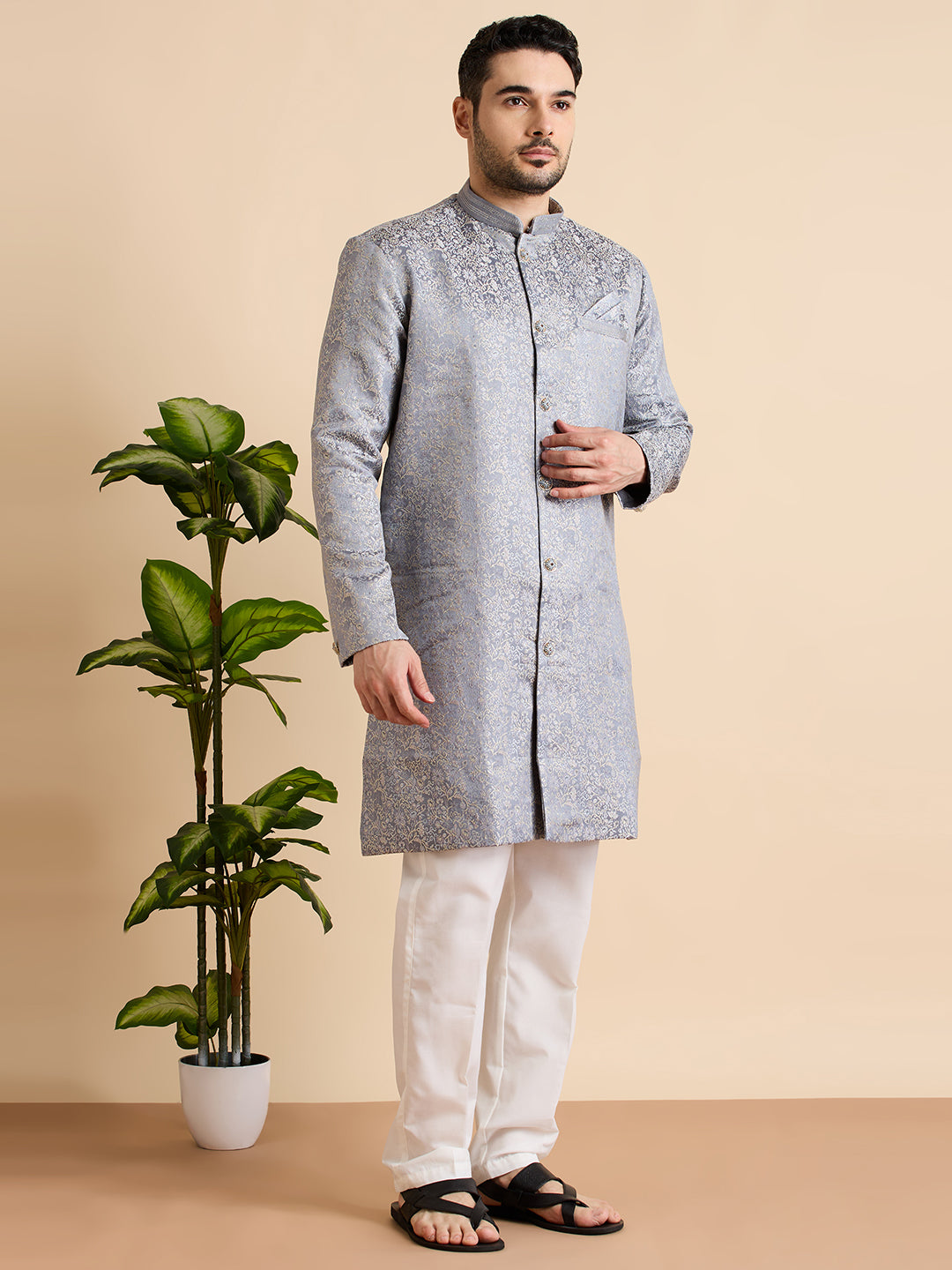 Adhyaan Semi Indo-Western Suit