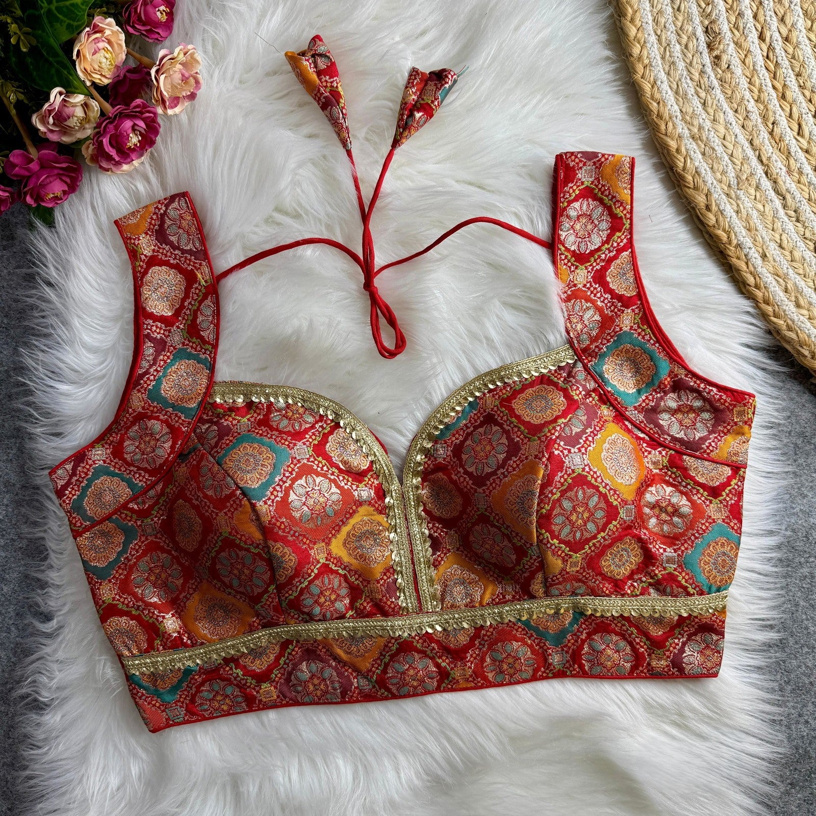 Brocade Silk Blouse