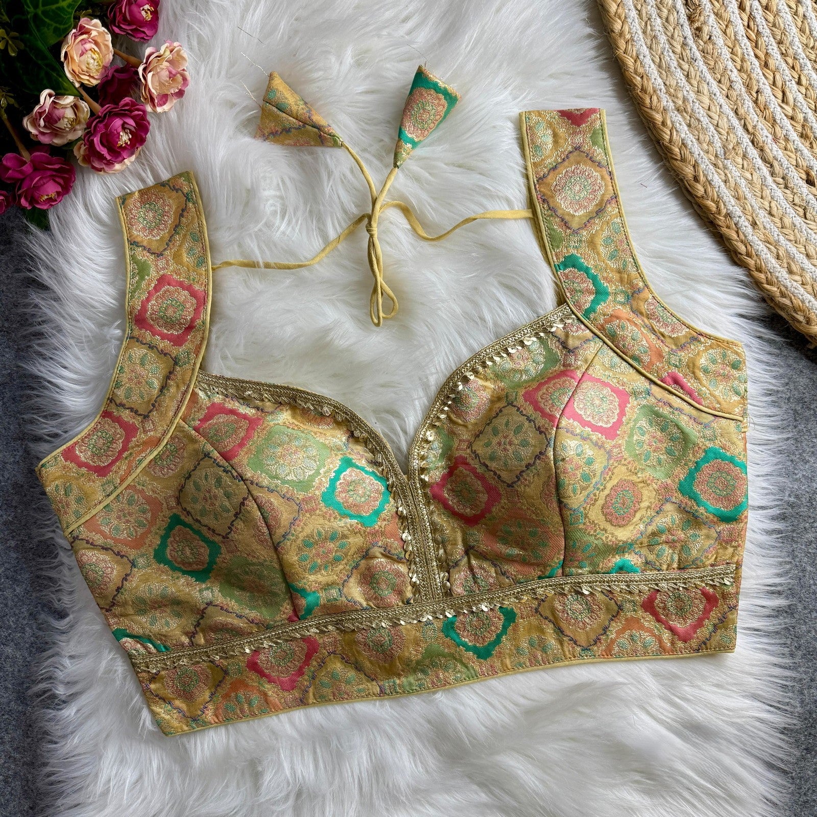 Brocade Silk Blouse
