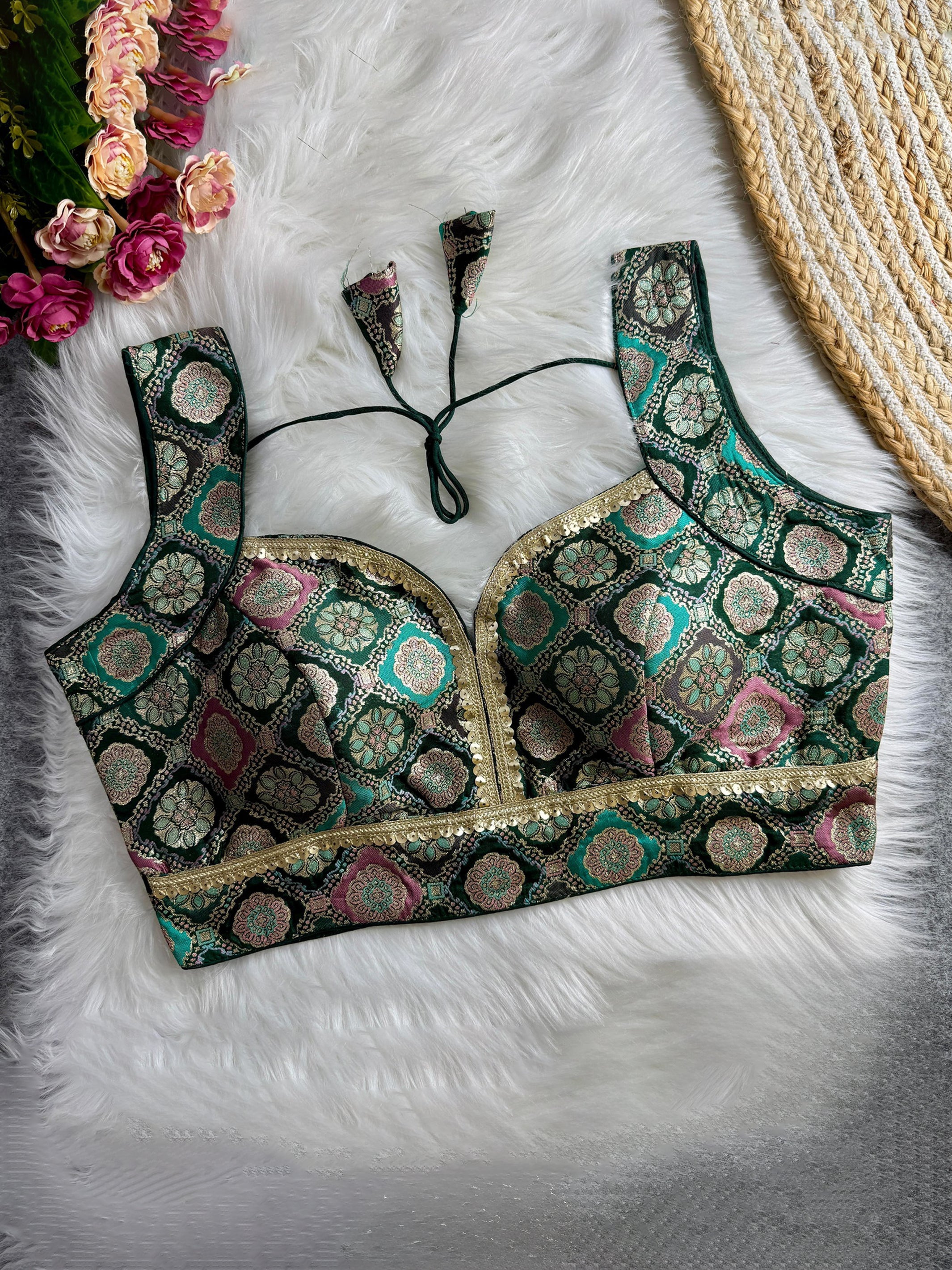 Brocade Silk Blouse