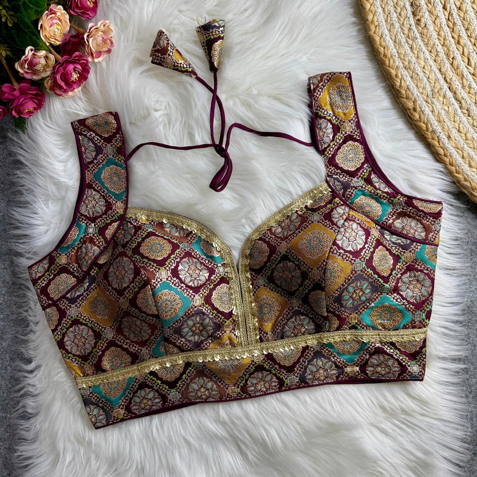Brocade Silk Blouse