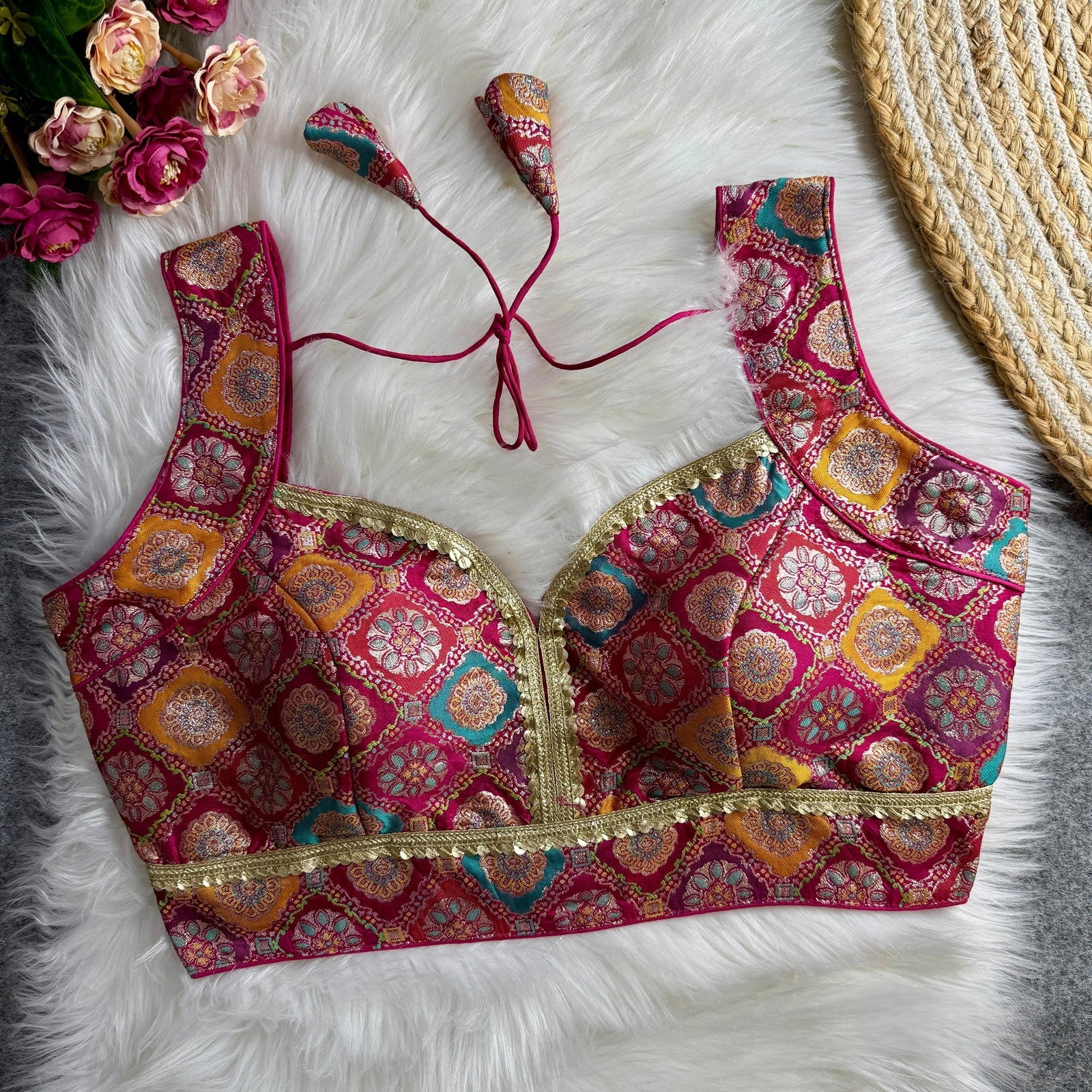 Brocade Silk Blouse