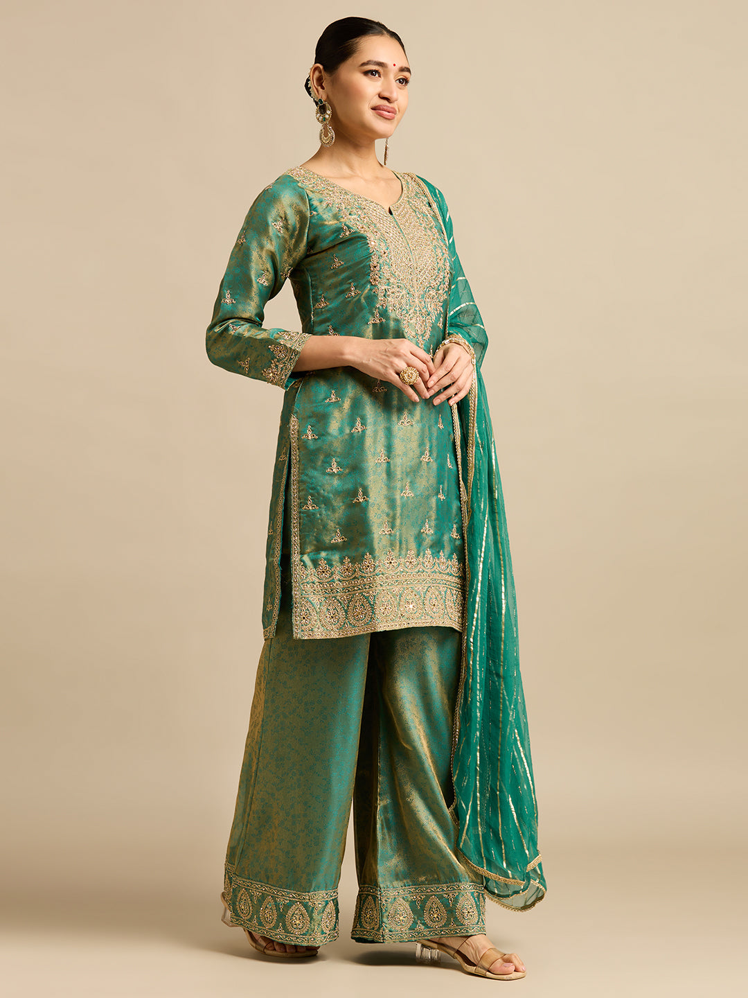 Ronisha Silk Palazzo Suit