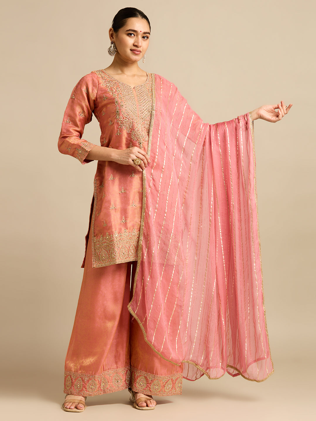 Ronisha Silk Palazzo Suit