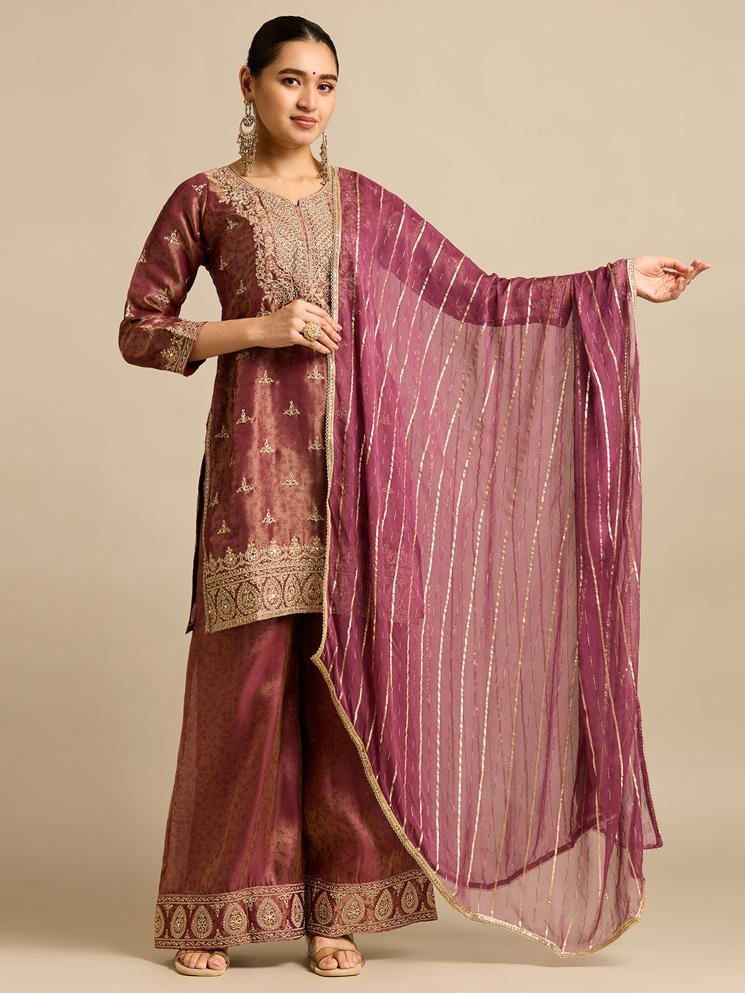 Ronisha Silk Palazzo Suit