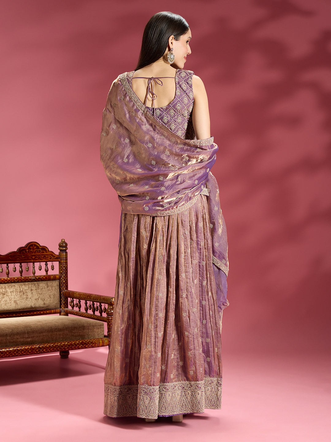 Akshra Organza Palazzo Suit