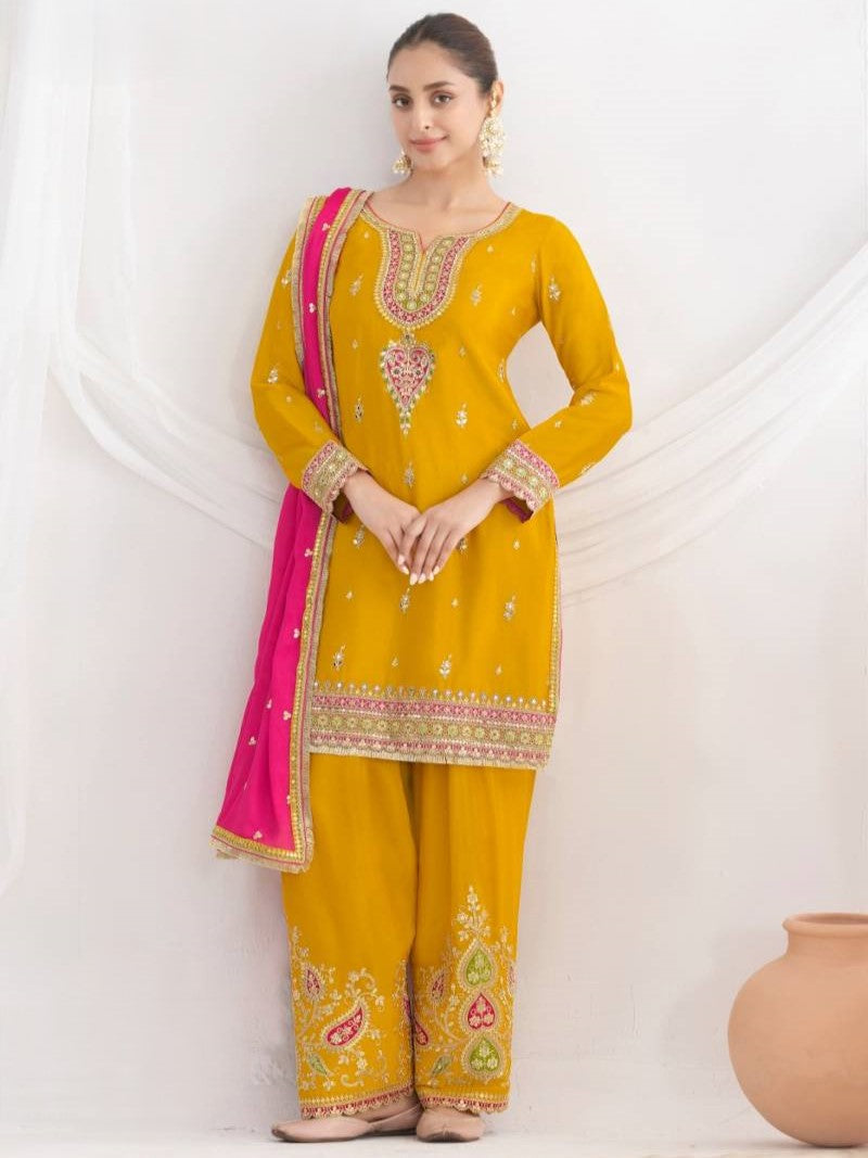 Suzata Farshi Suit - Roop Darshan