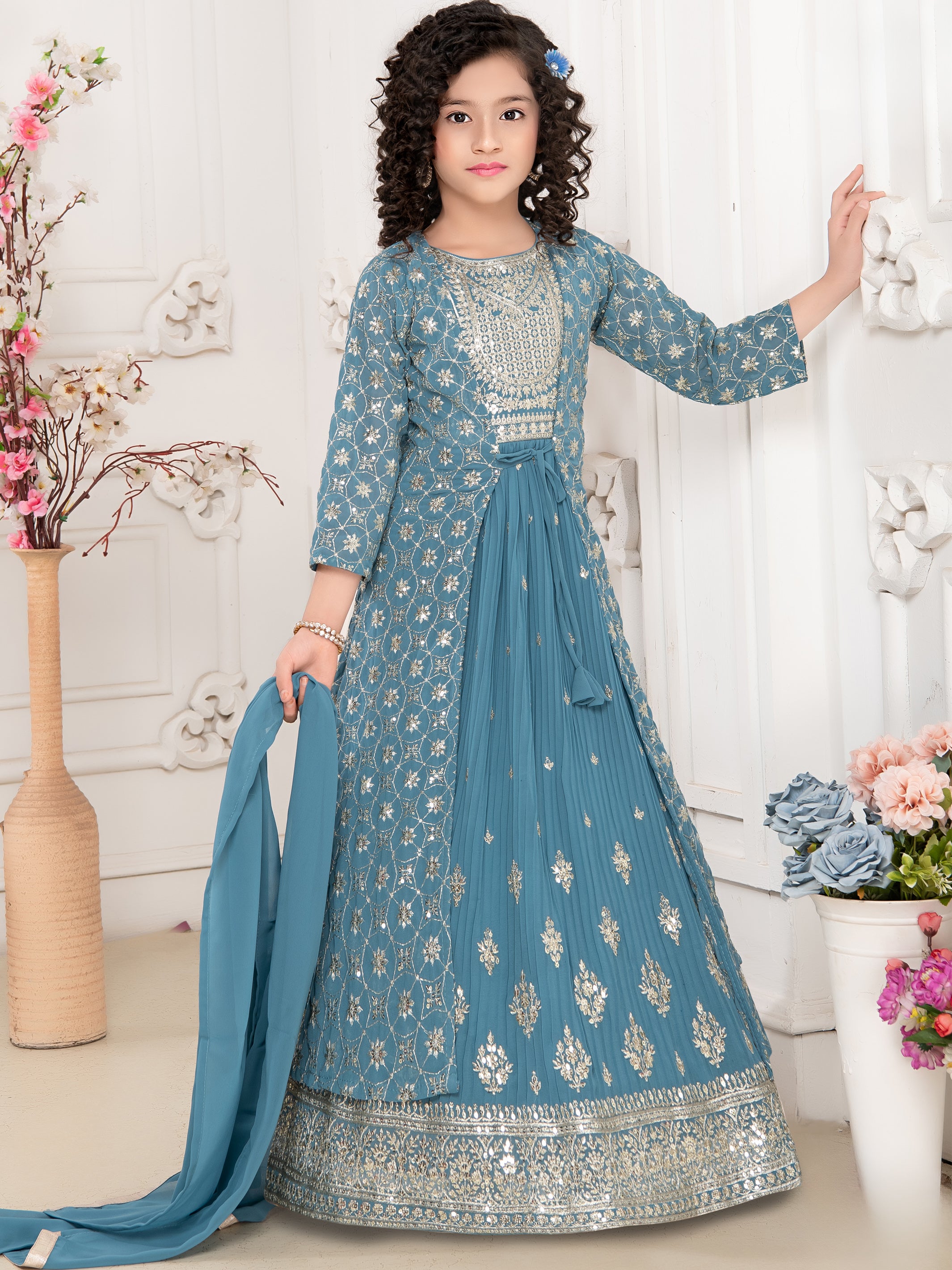 Ayesha Flair Suit With Jacket - Roop Darshan