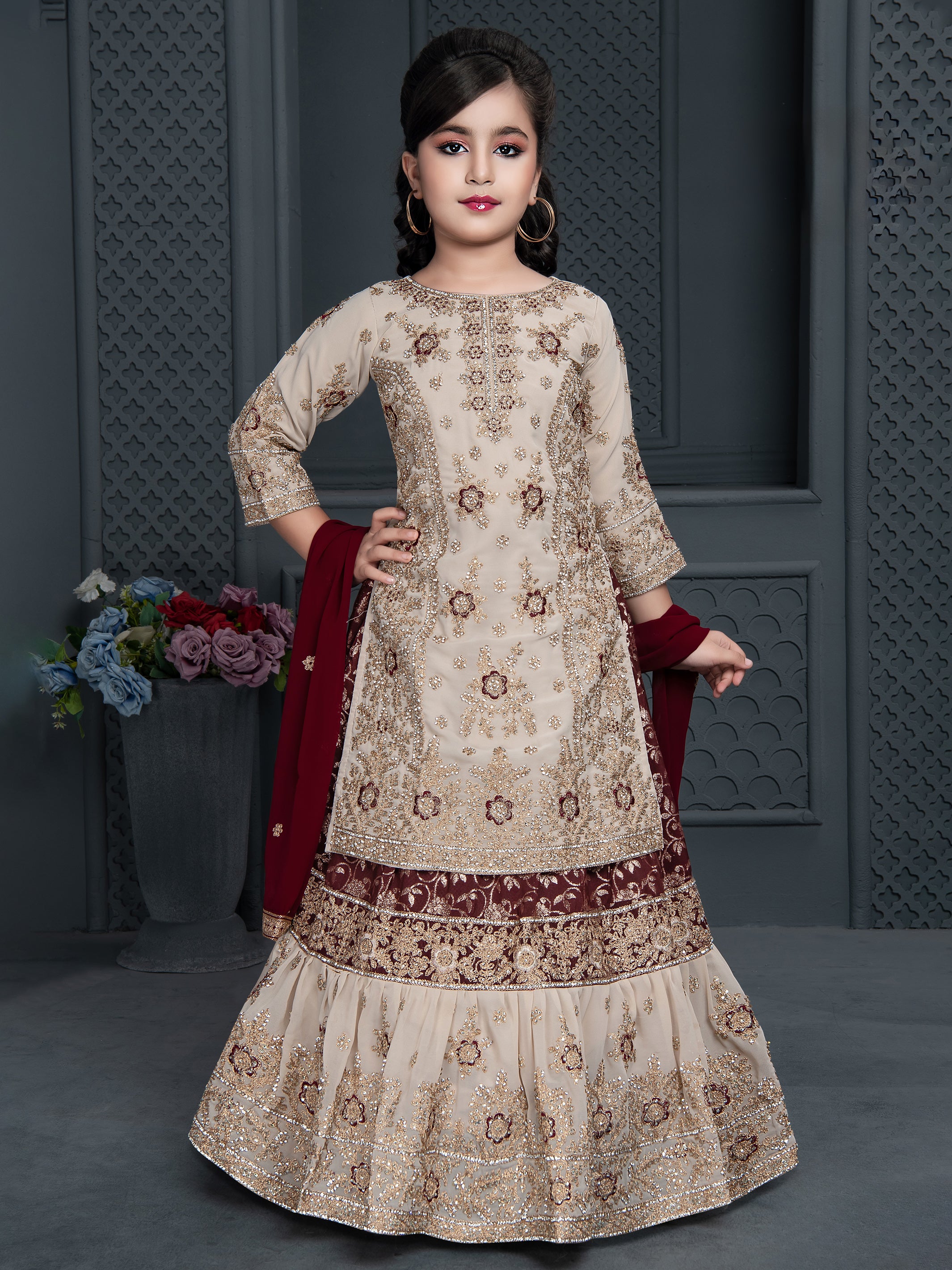 Samira Long Top Lehenga Suit - Roop Darshan