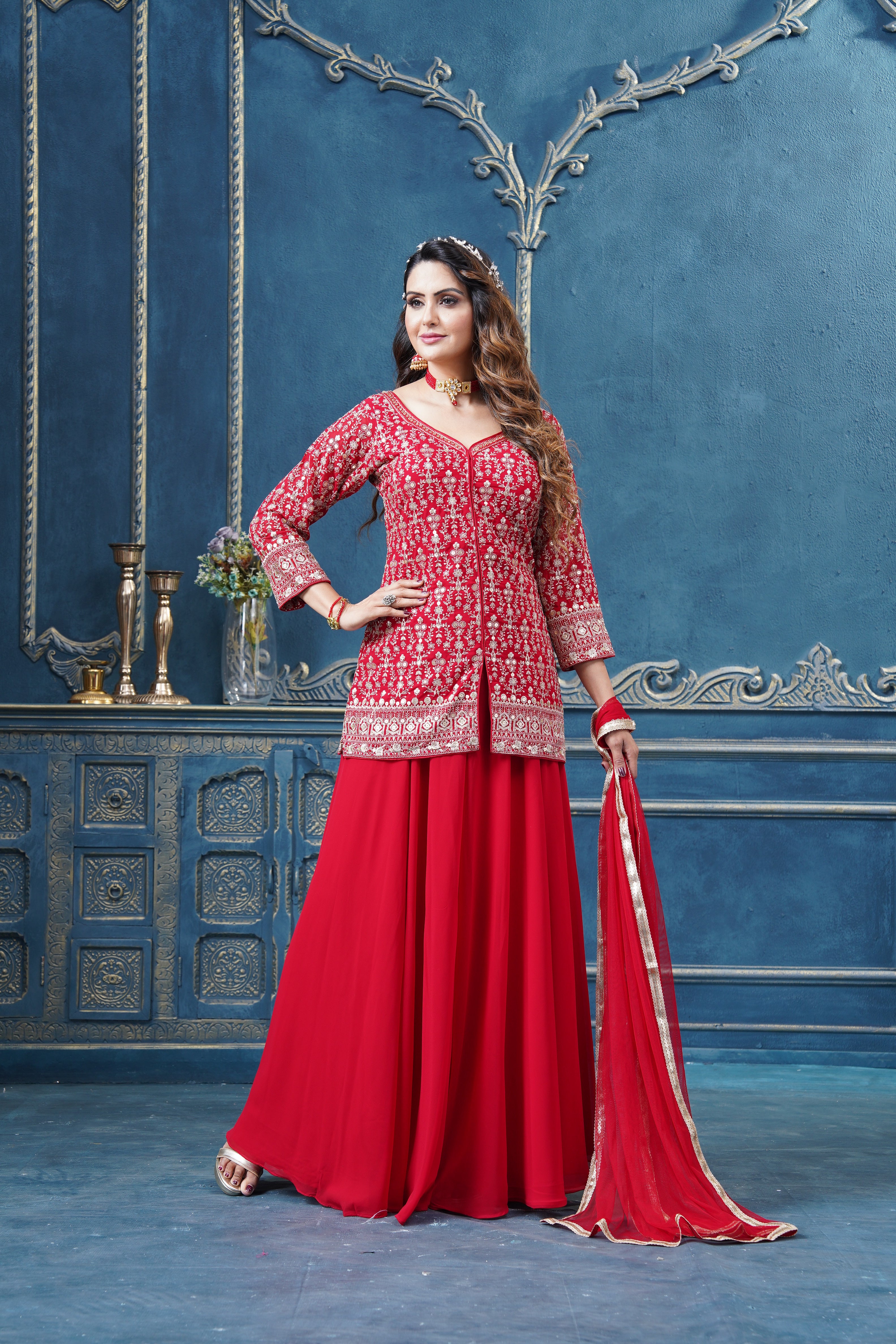 Rupika Palazzo Suit - Roop Darshan