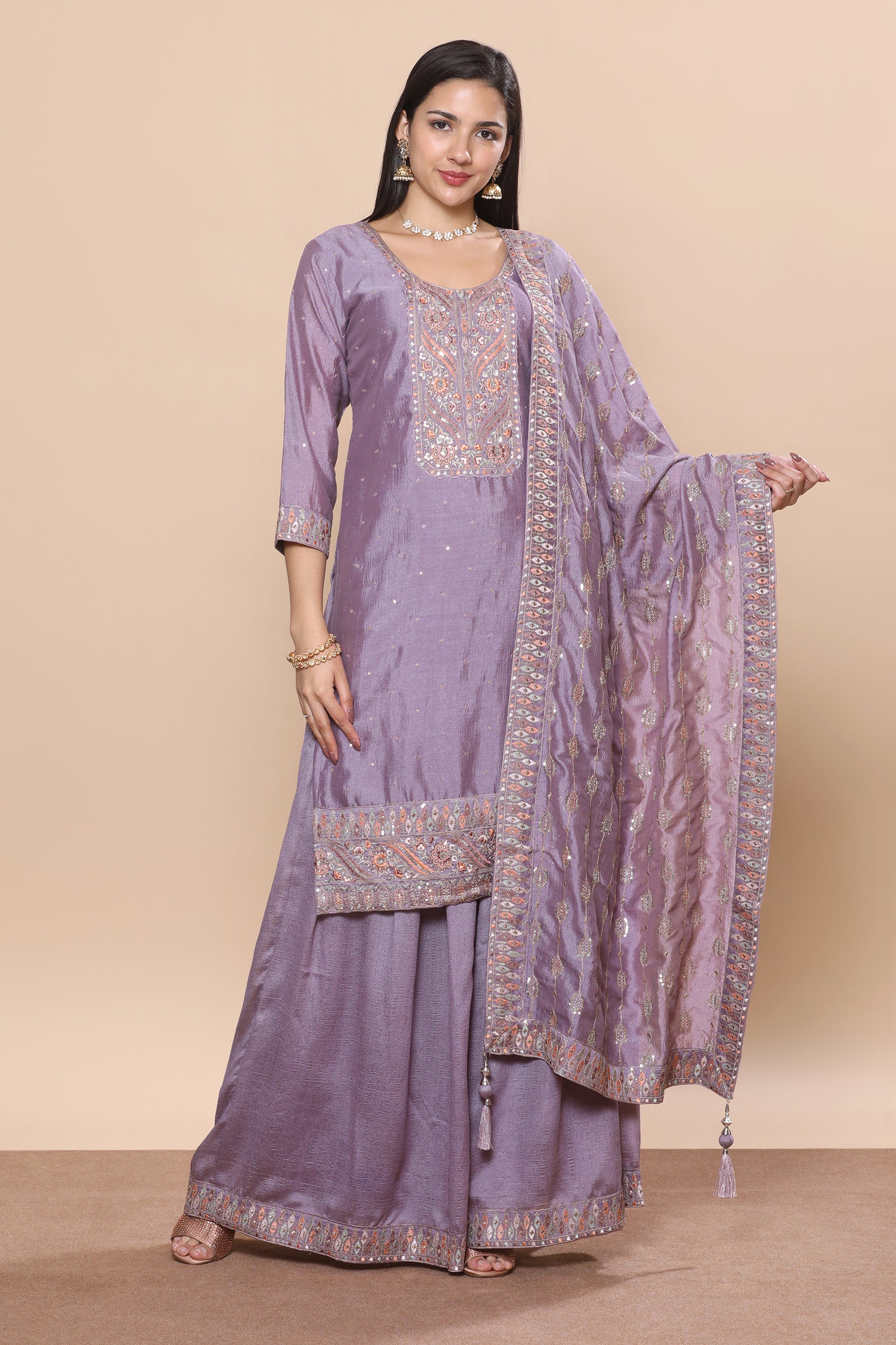 Bindiya Palazzo Suit - Roop Darshan