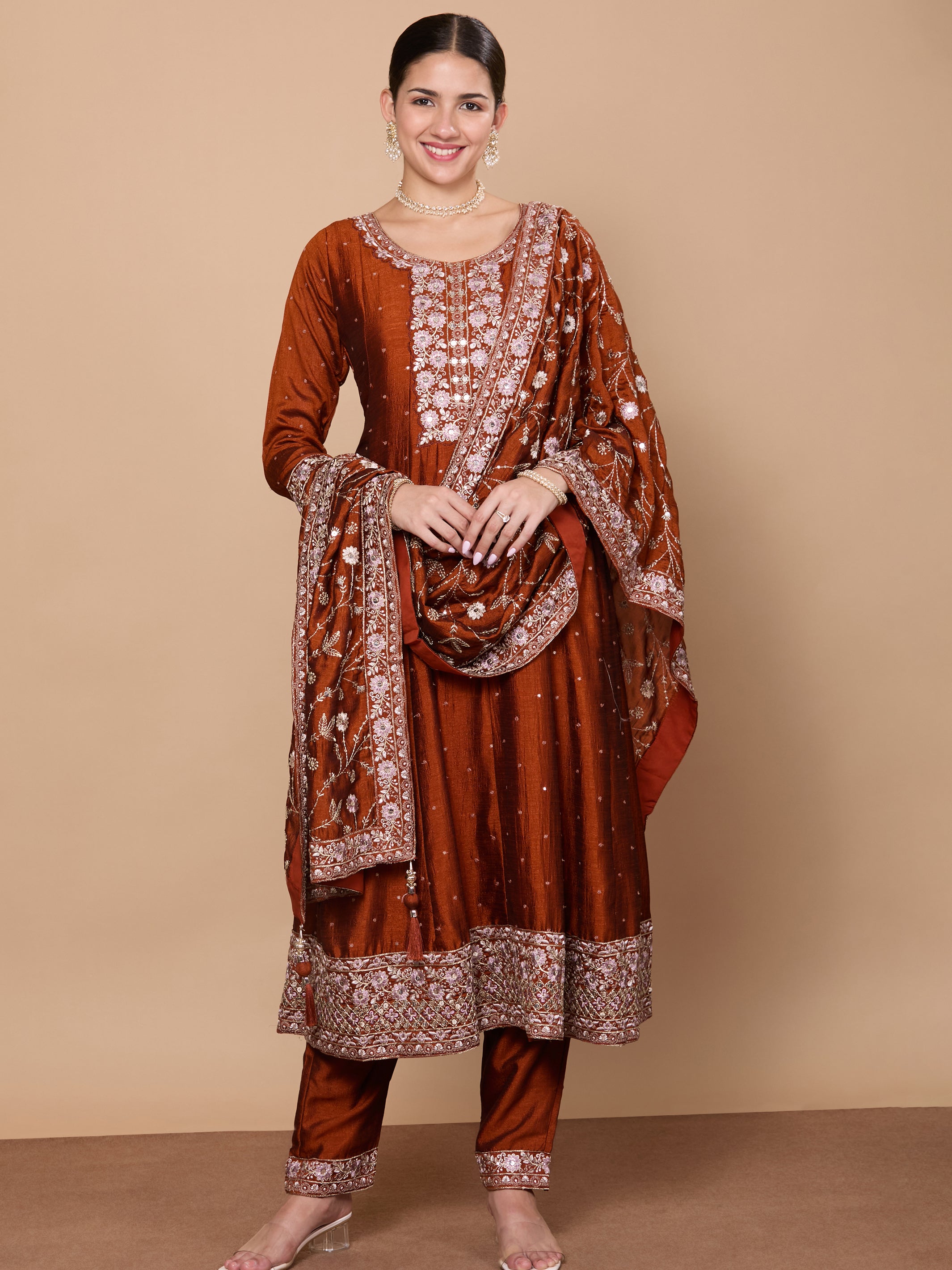 Aarna Flair Kamiz & Pant - Roop Darshan