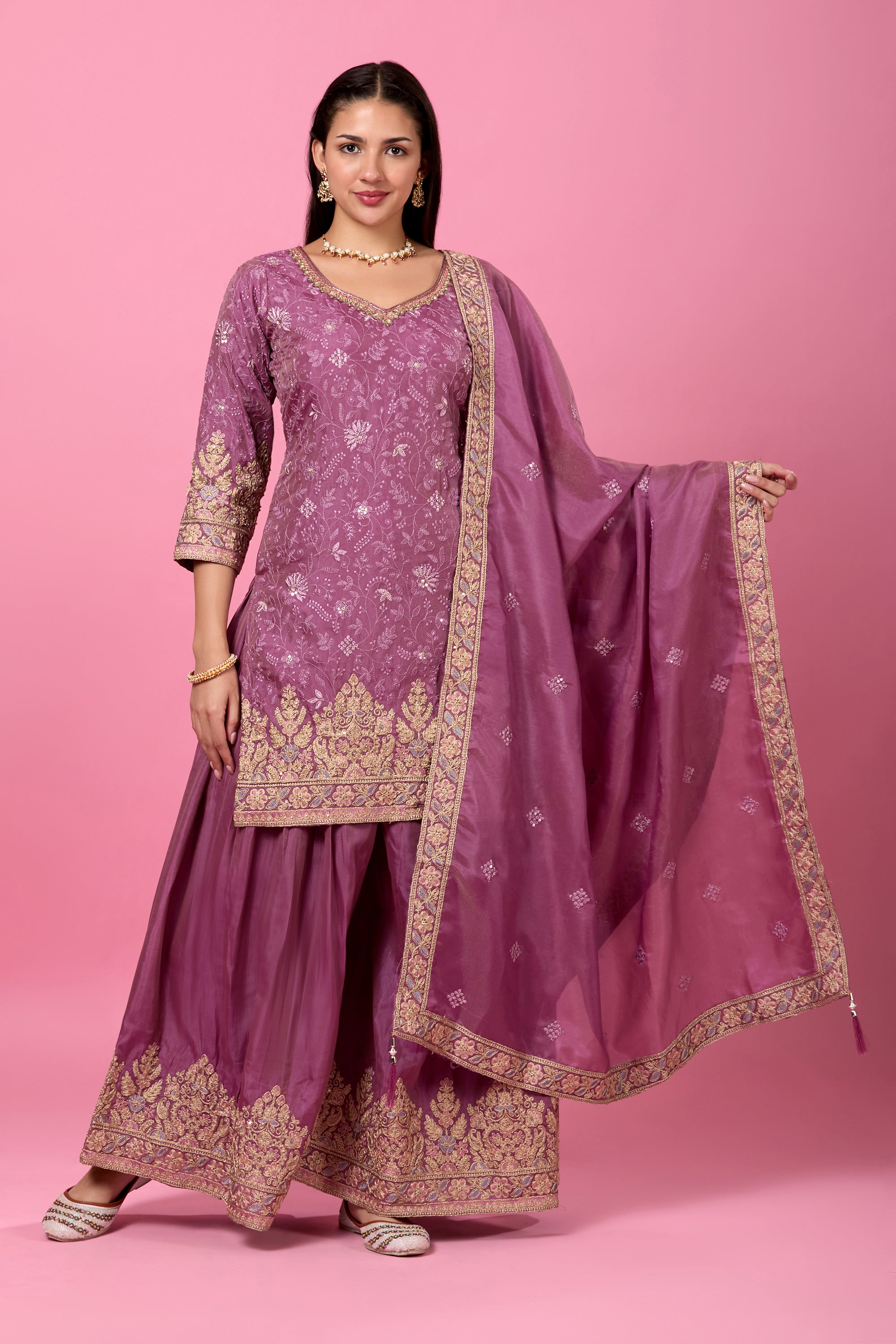Aarohi Palazzo Suit - Roop Darshan
