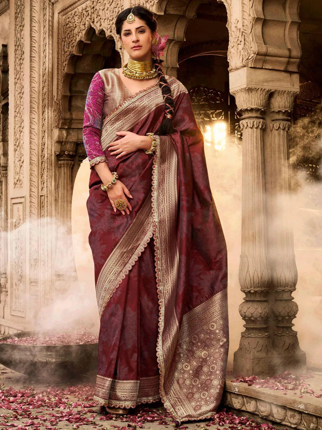 Jahnvi Designer Saree - Roop Darshan