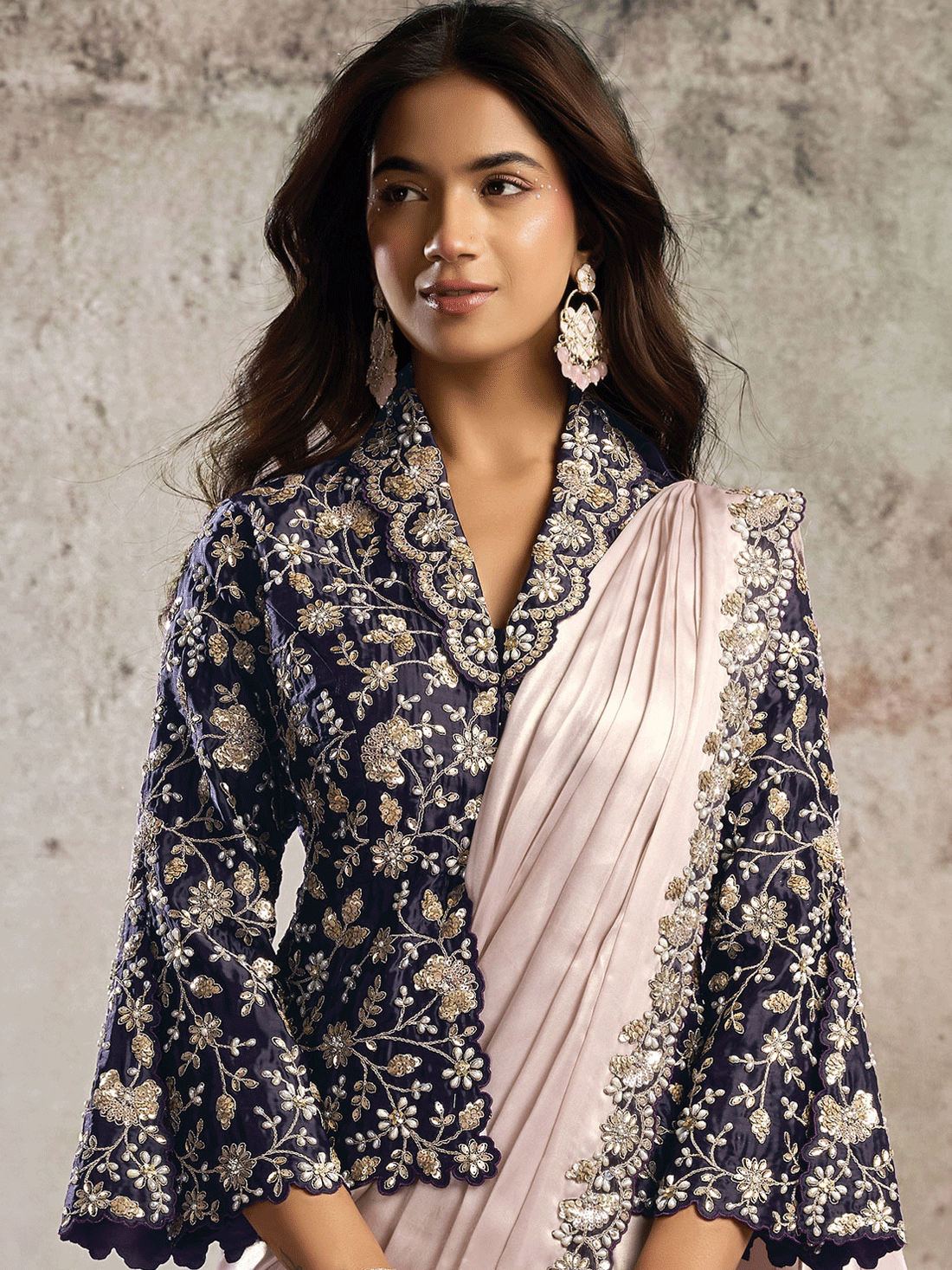 Zahra Silk Choli Saree