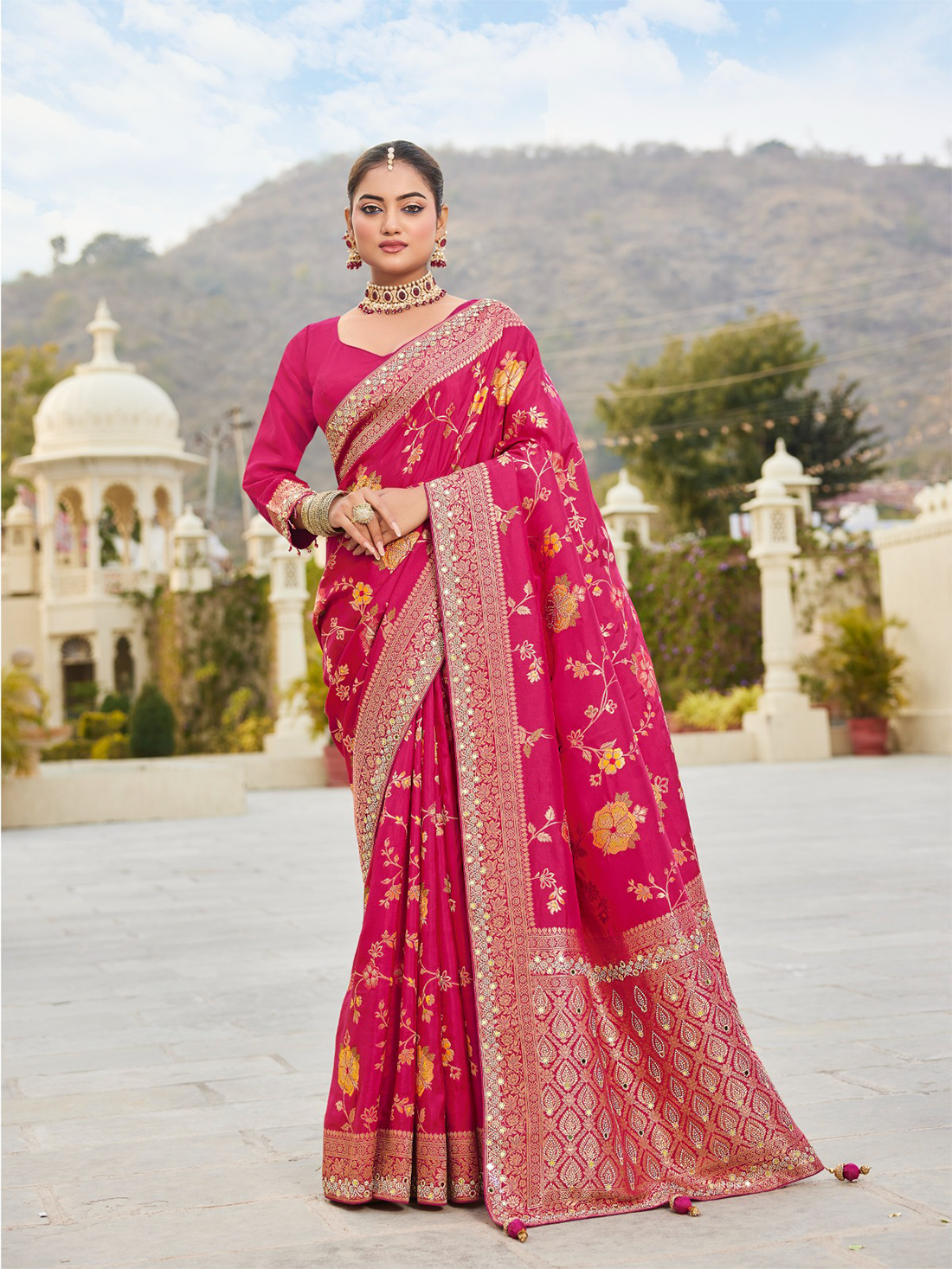 Vrinda Banarasi Choli Saree