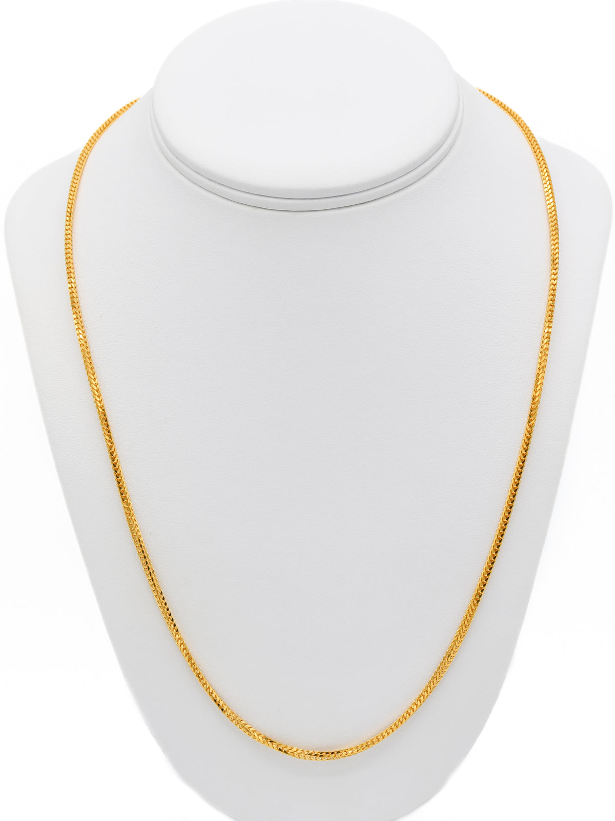 22ct Gold Foxtail Chain 21.15 GMS 60cm - Roop Darshan