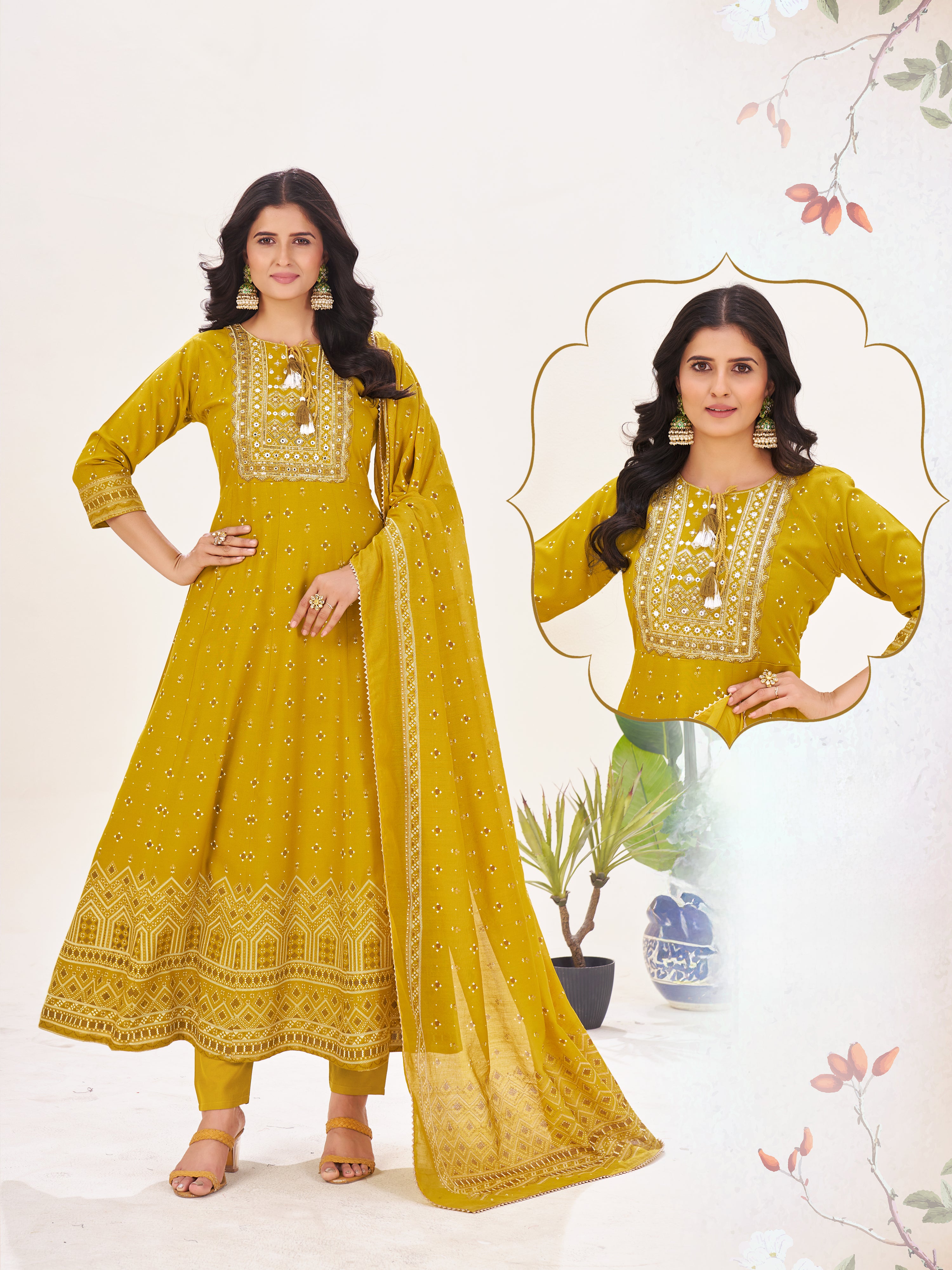 Varni Flair Suit - Roop Darshan