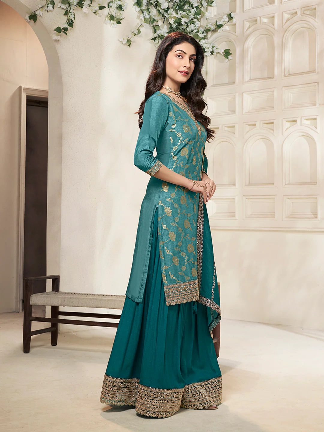 Pahel Palazzo Suit - Roop Darshan