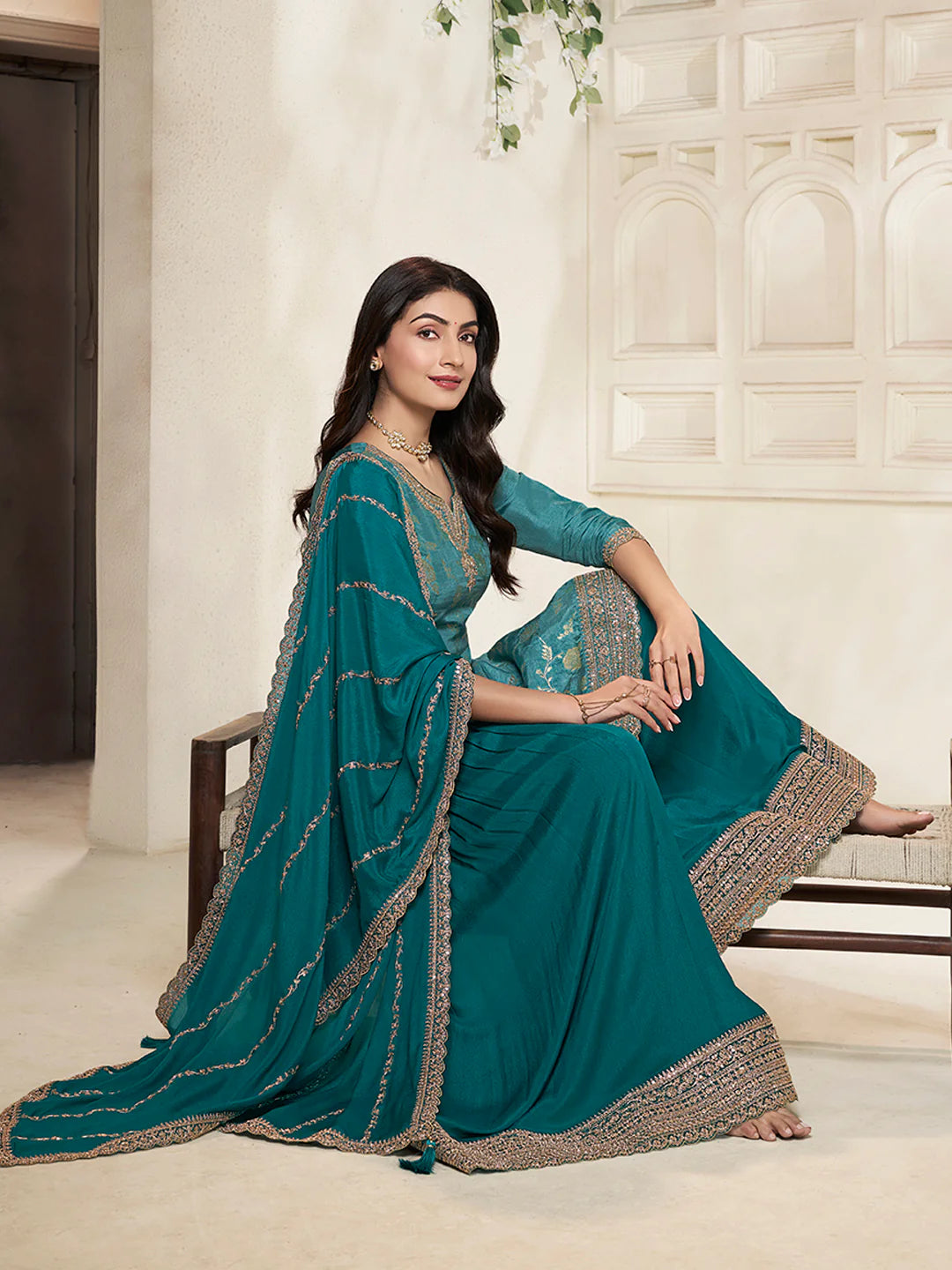 Pahel Palazzo Suit - Roop Darshan