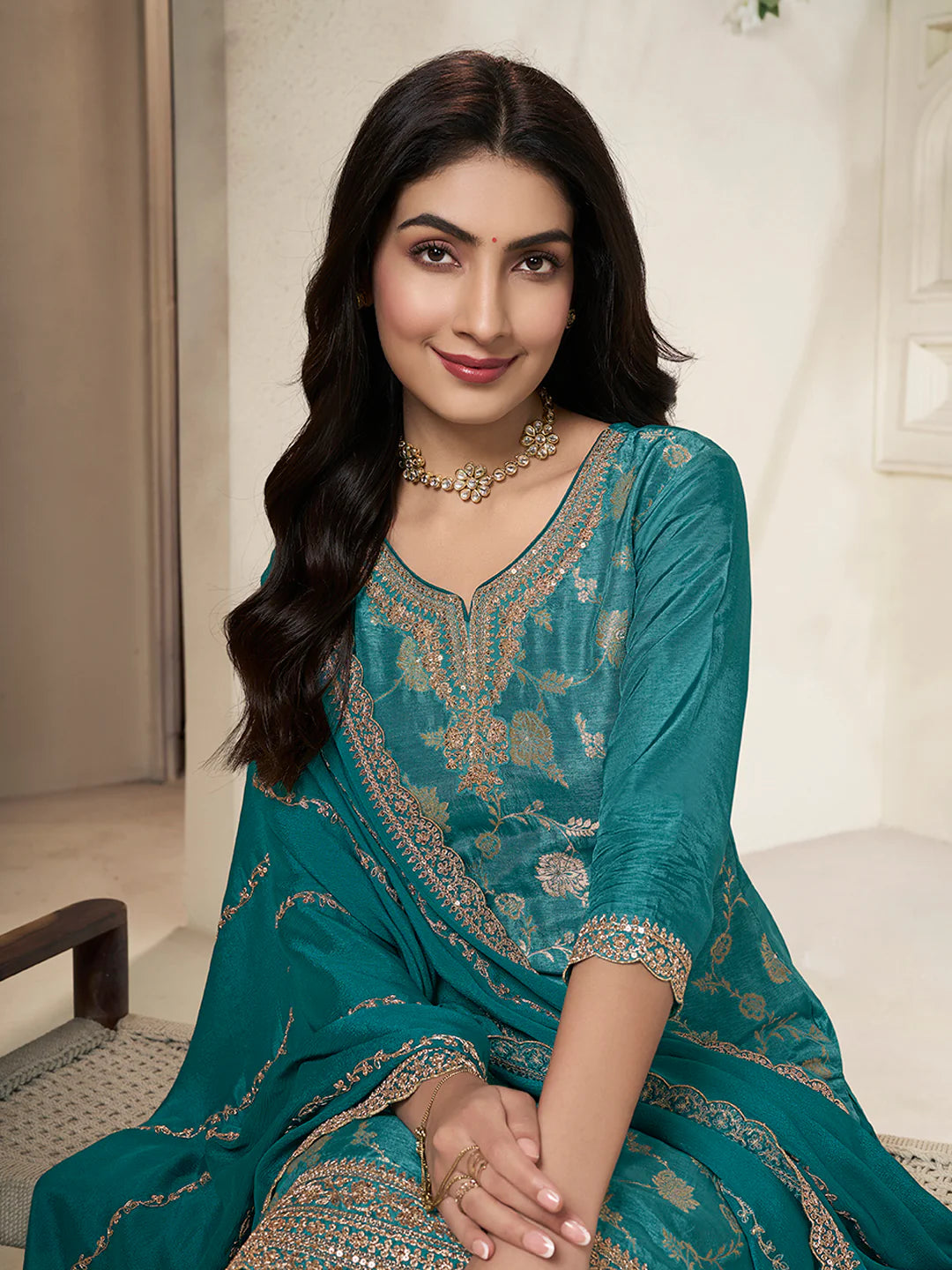 Pahel Palazzo Suit - Roop Darshan